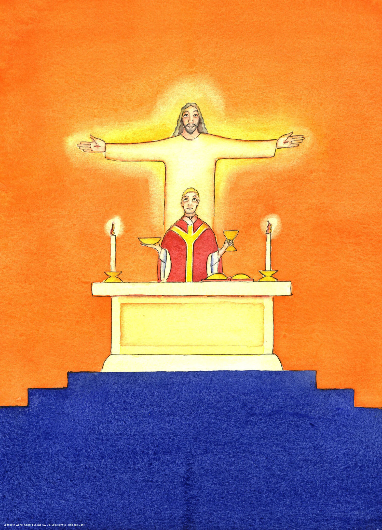 Jesus is Present with us at Mass, praying to the Father on our behalf, for help in our needs, and for eternal salvation. We can unite all our prayers with his great sacrificial prayer