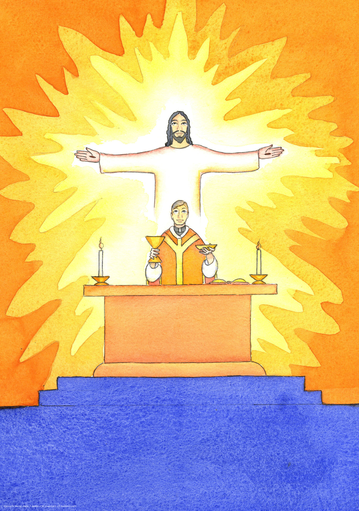 Jesus is Present with us at Mass, praying to the Father on our behalf, for help in our needs, and for eternal salvation. We can unite all our prayers with his great sacrificial prayer