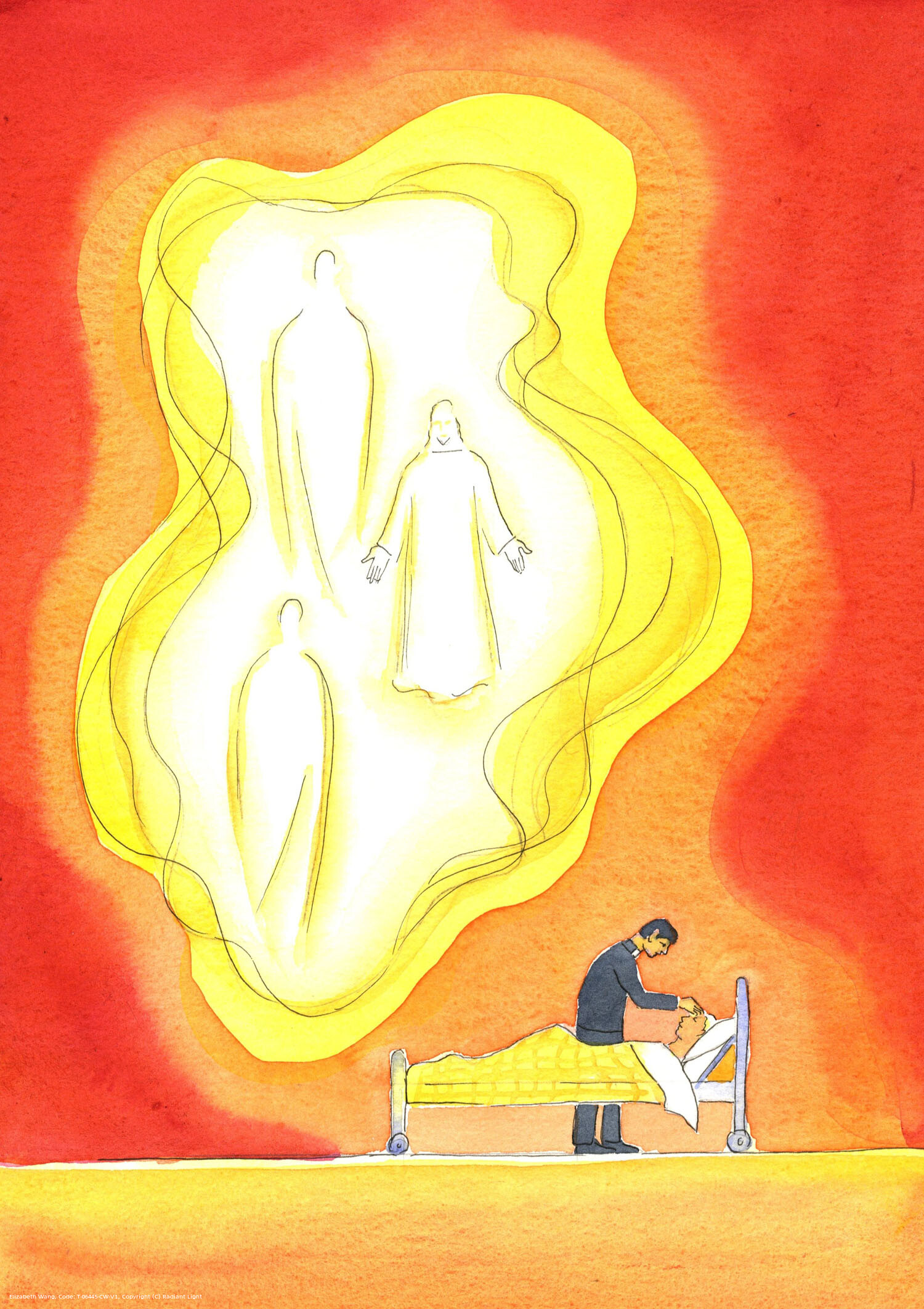 The blessings given in the sacrament of the sick are gifts from the Holy Trinity, bringing a renewed sharing in the life of the Holy Trinity, with forgiveness, peace, and many other gifts