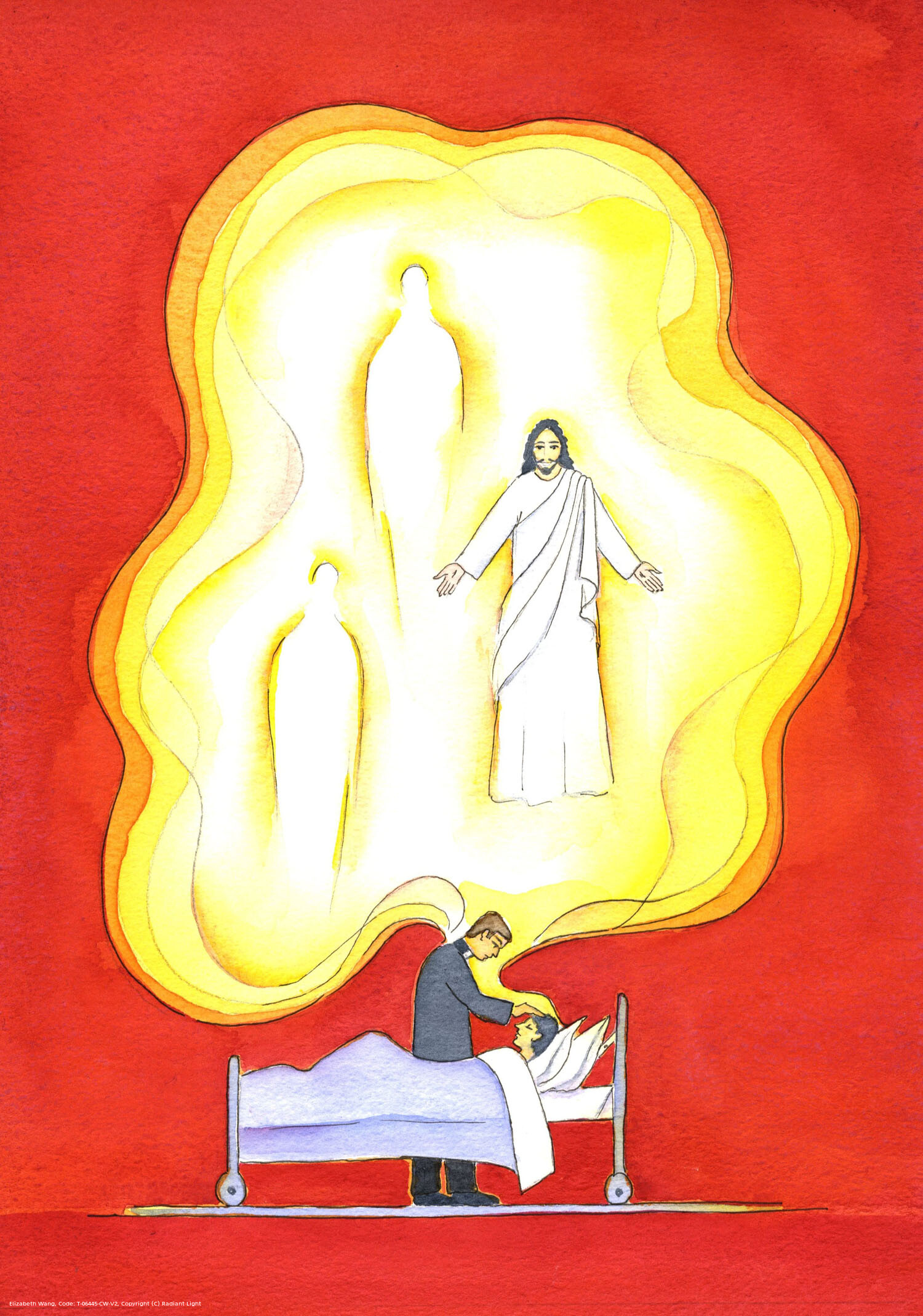 The blessings given in the sacrament of the sick are gifts from the Holy Trinity, bringing a renewed sharing in the life of the Holy Trinity, with forgiveness, peace, and many other gifts