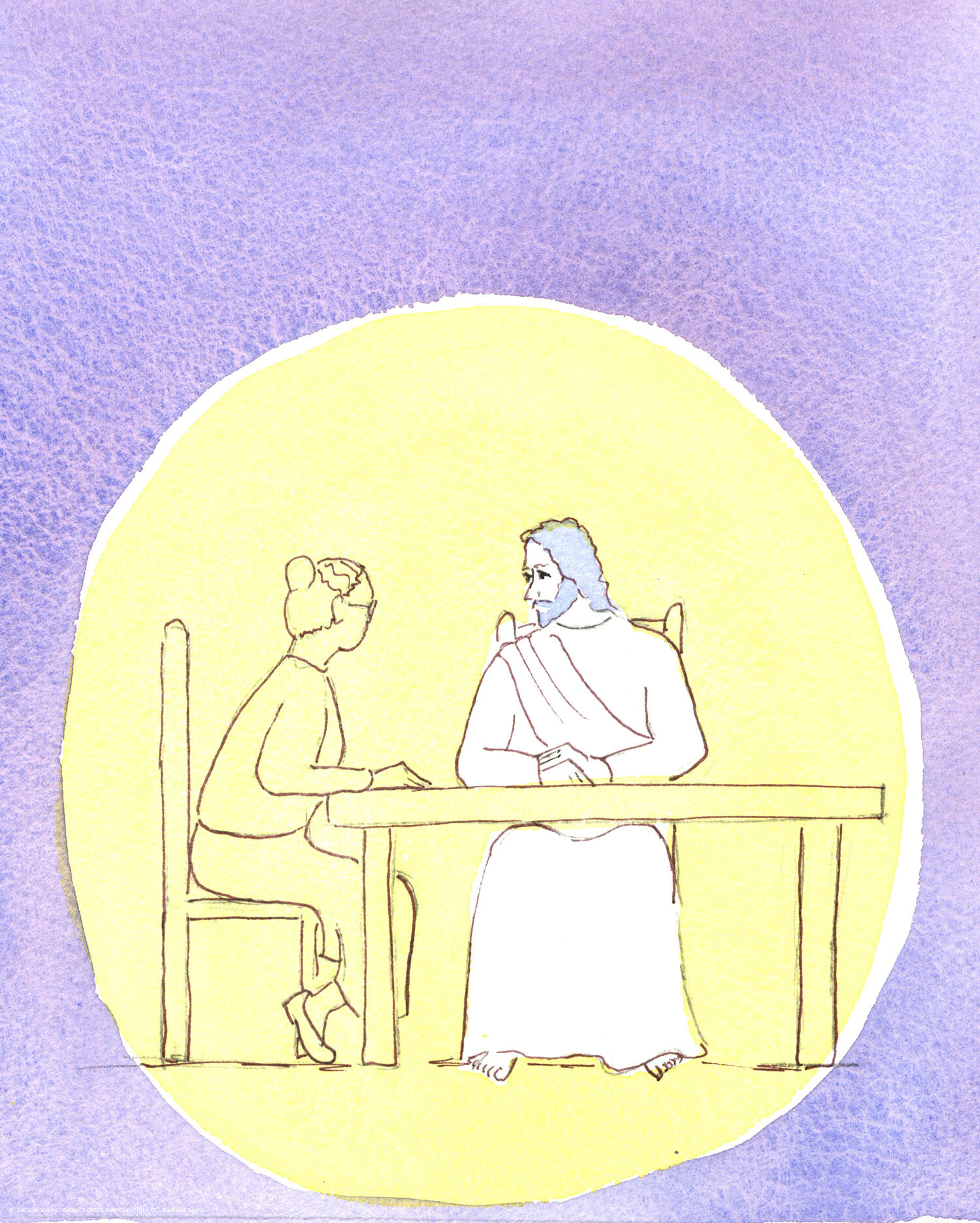 Through Holy Communion we are present with Christ; and we can talk to him as intimately as if we sit round the kitchen table