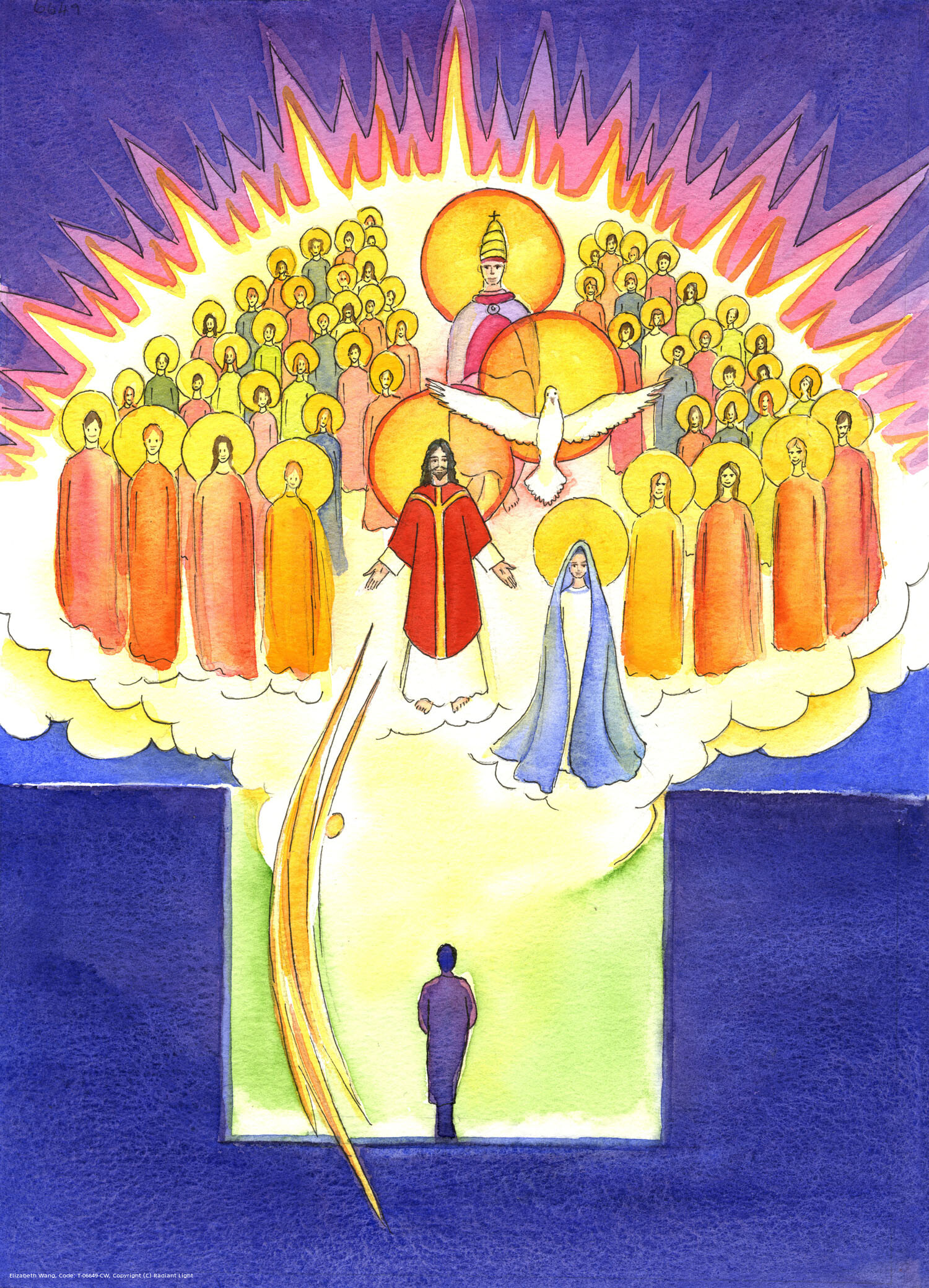 Personal prayer, in our 'secret room', is never made alone; through Christ we are present with the whole company of Heaven