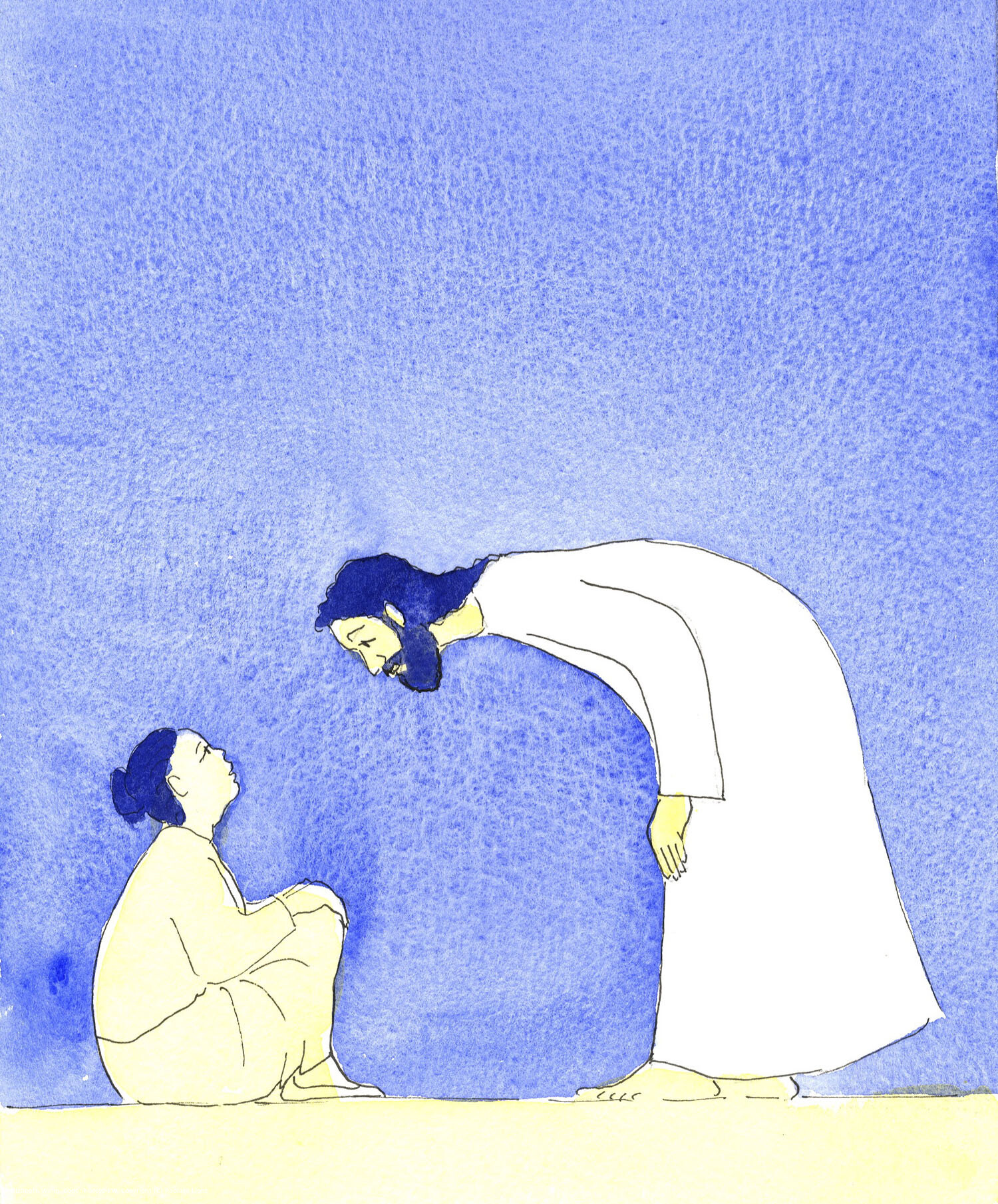When someone brushed me aside and refused to help me, Jesus looked upon me with a lovely smile and infinate kindness, just as He did when He went to greet the blind beggar at the roadside.