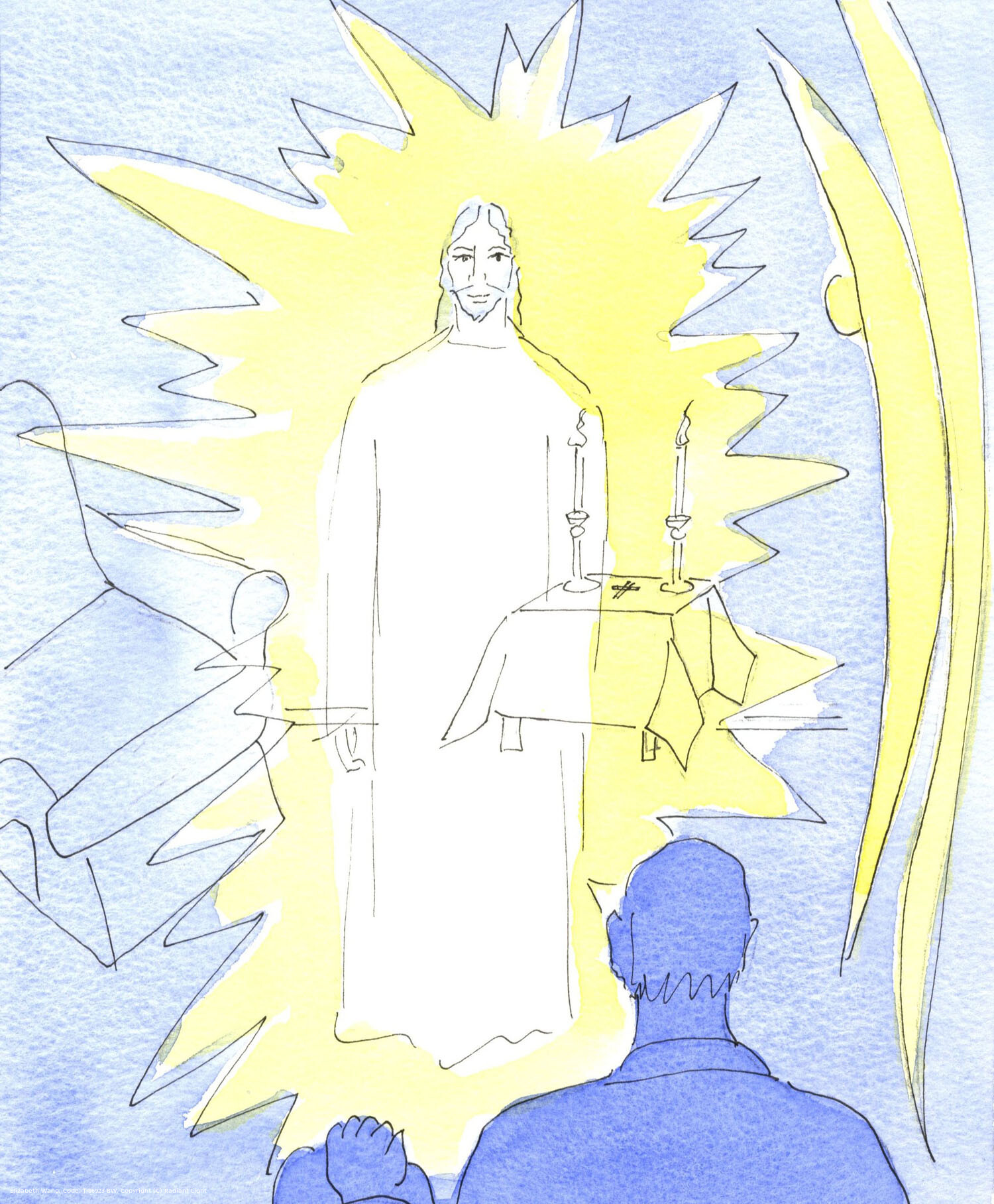 Christ our God Who reigns in Eternal Glory, is Really Present in the Blessed Sacrament in church, and in the homes of the sick who receive Holy Communion. It is fitting that an 'altar' is prepared, with candles and a clean cloth and a crucifix, where the pyx may be placed.