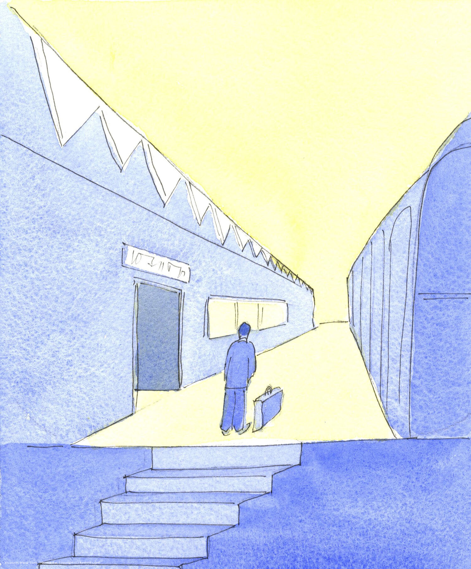 Those who emerge from death all ready for Heaven, and those who emerge from Purgatory after purification, are like people finally standing on a platform at the station, with bag packed. They are joyful, free of anxiety, and looking forward to going 'home'.