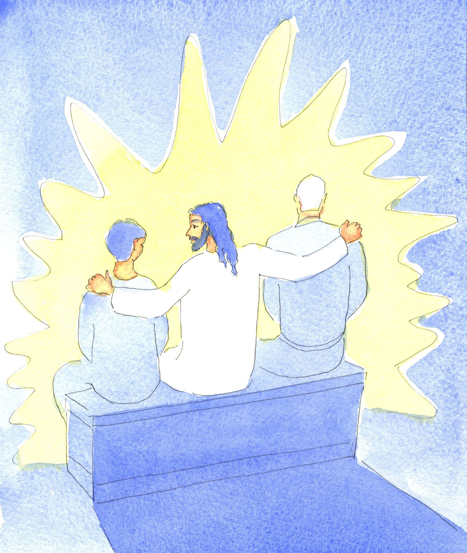 If we greet Christ warmly in Holy Communion, we want to see our friends enjoy His love; and we can help them by our prayers, and by 'Christ-within-us' reaching out to include others in His embrace.