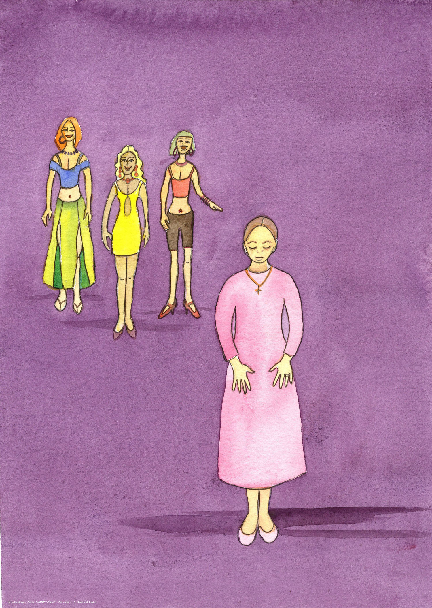 The Lord invites women to dress in a modest way, as suggested in the Holy Scriptures, and so help foster chastity in themselves and in others.