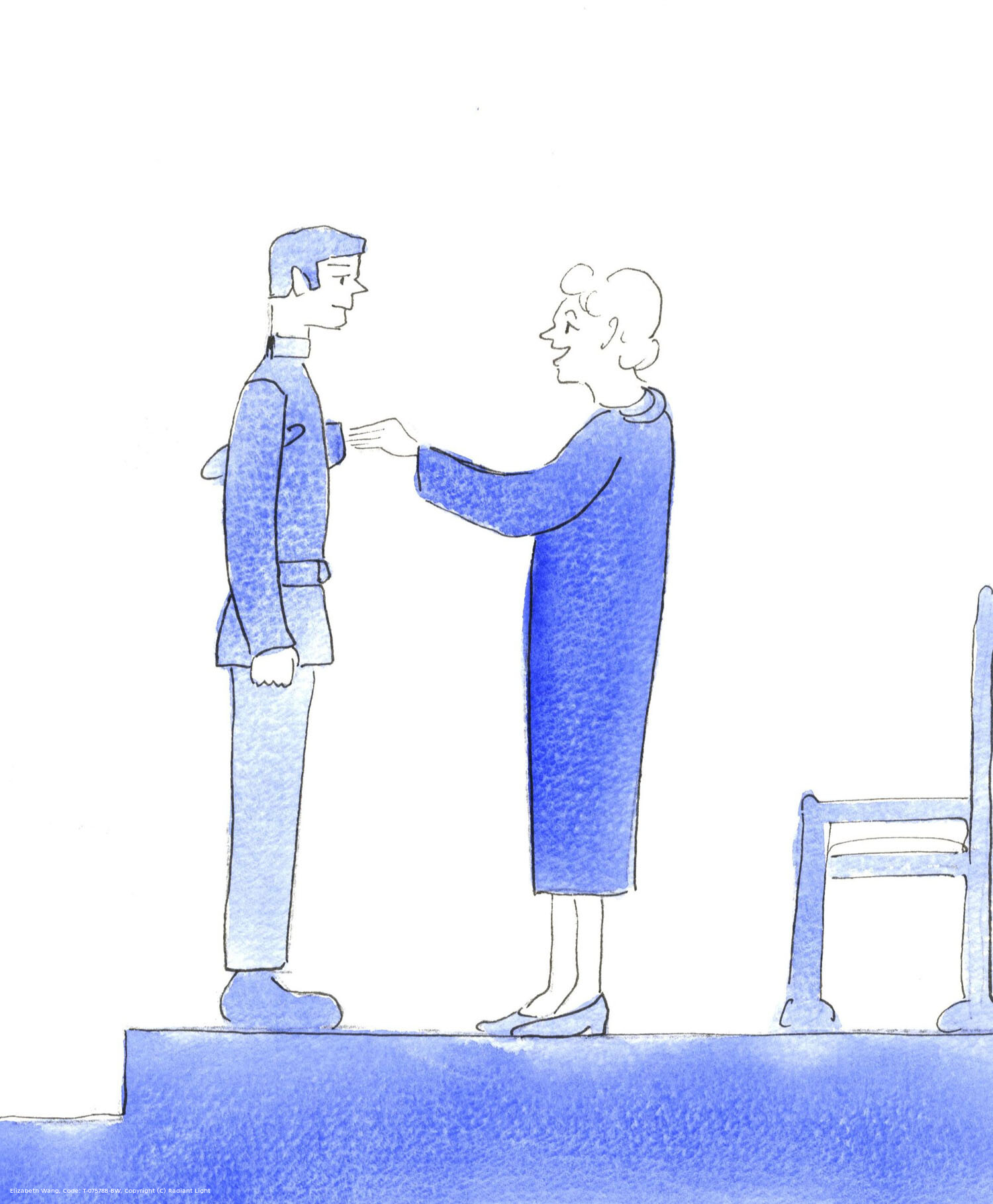 Christians who serve Christ so well that they go straight to Heaven when they die are like those brave soldiers who have been so heroic that their courage is recognised by the Queen, who is pleased to meet them at an investiture, to give them a medal.