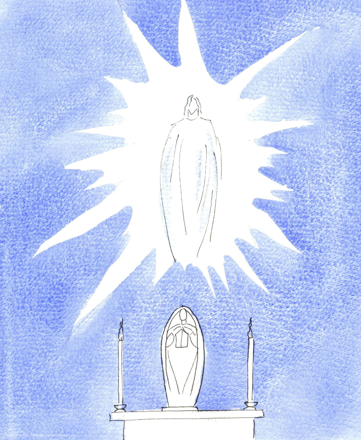 We are right to honour Mary, the Blessed Virgin, through whom the Father gave us His Son, and all the graces we receive in the Church, especially in the Holy Eucharist. We would be right to surmount a 'Mary-style' tabernacle with an image of Christ in glory.