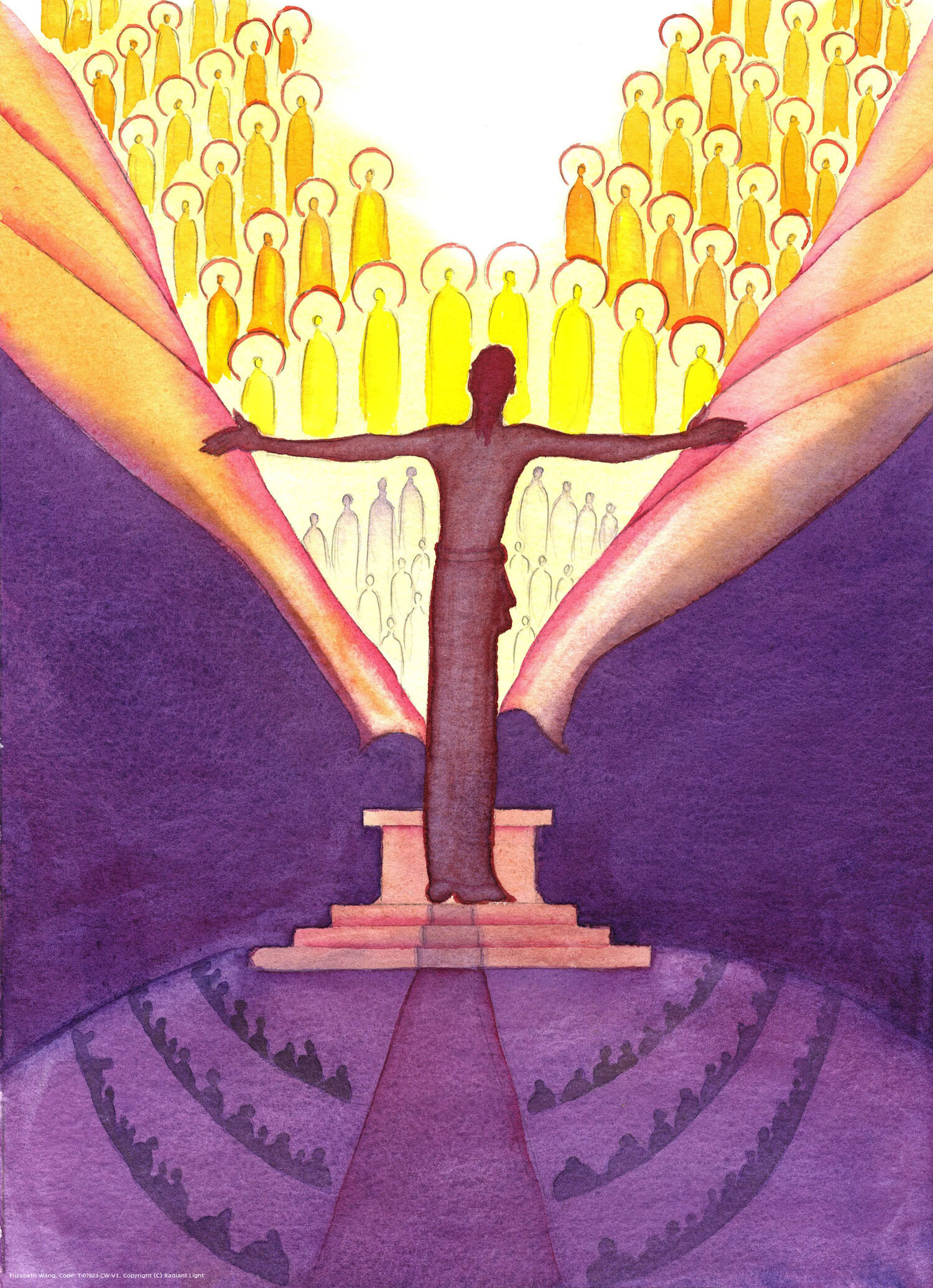 At Mass, it is as though a gigantic Christ stands at the altar, to reach out and tear the veil that hides Heaven from earth.