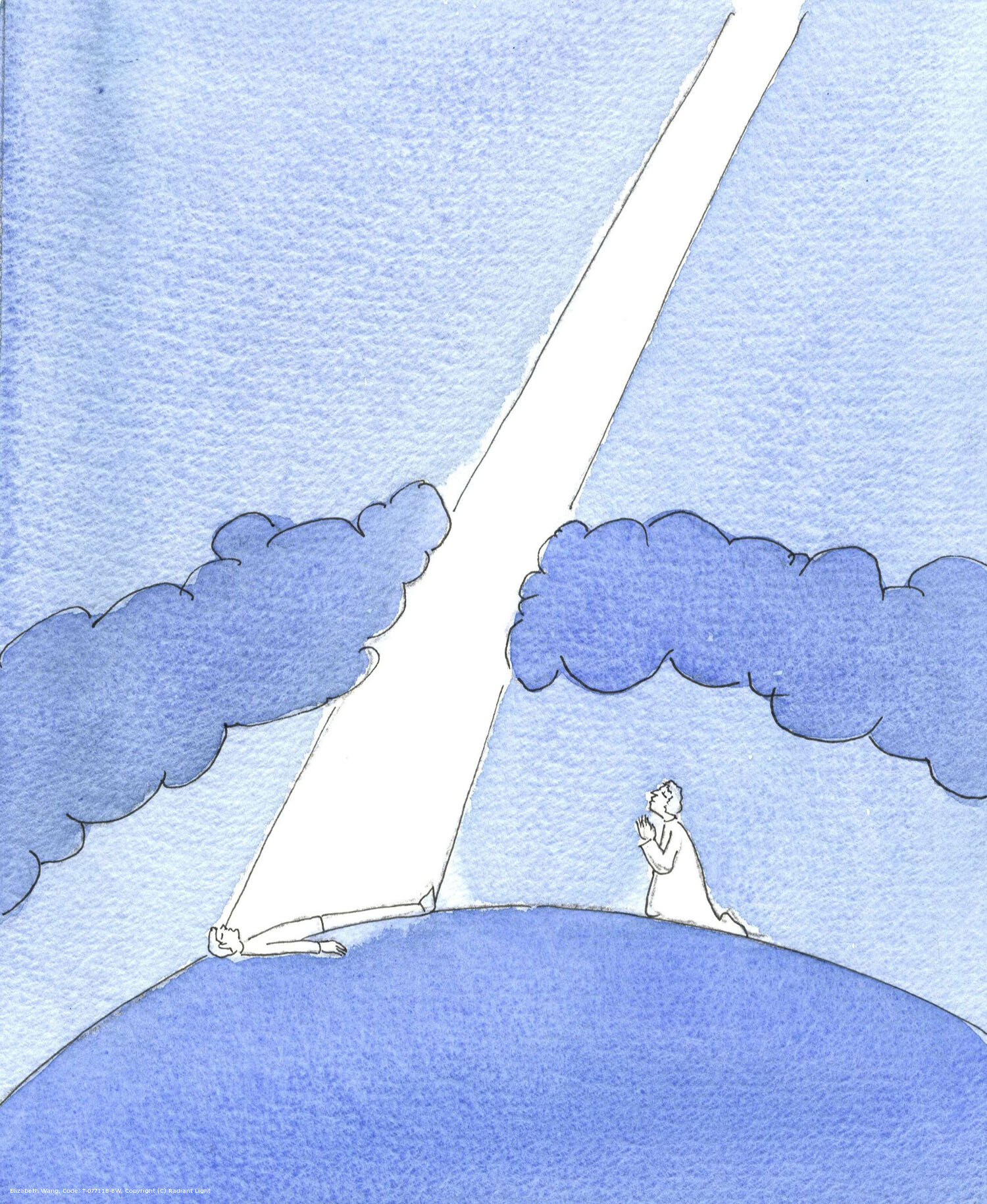 Whenever we intercede for someone, in Jesus' name, it's as though a ray of light and grace from Heaven pierces the dark 'cloud' of sin and self-love over our world, to touch the life of someone in need of help.