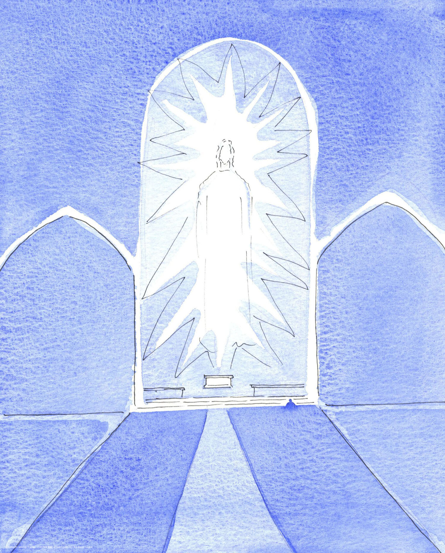 Christ our God is Sacramentally Present in all His glory in the tabernacle. We do not usually see His glory; but everyone who believes must surely genuflect before the Lord, and show reverence and devotion, not treating the 'house of God' like a market-place.