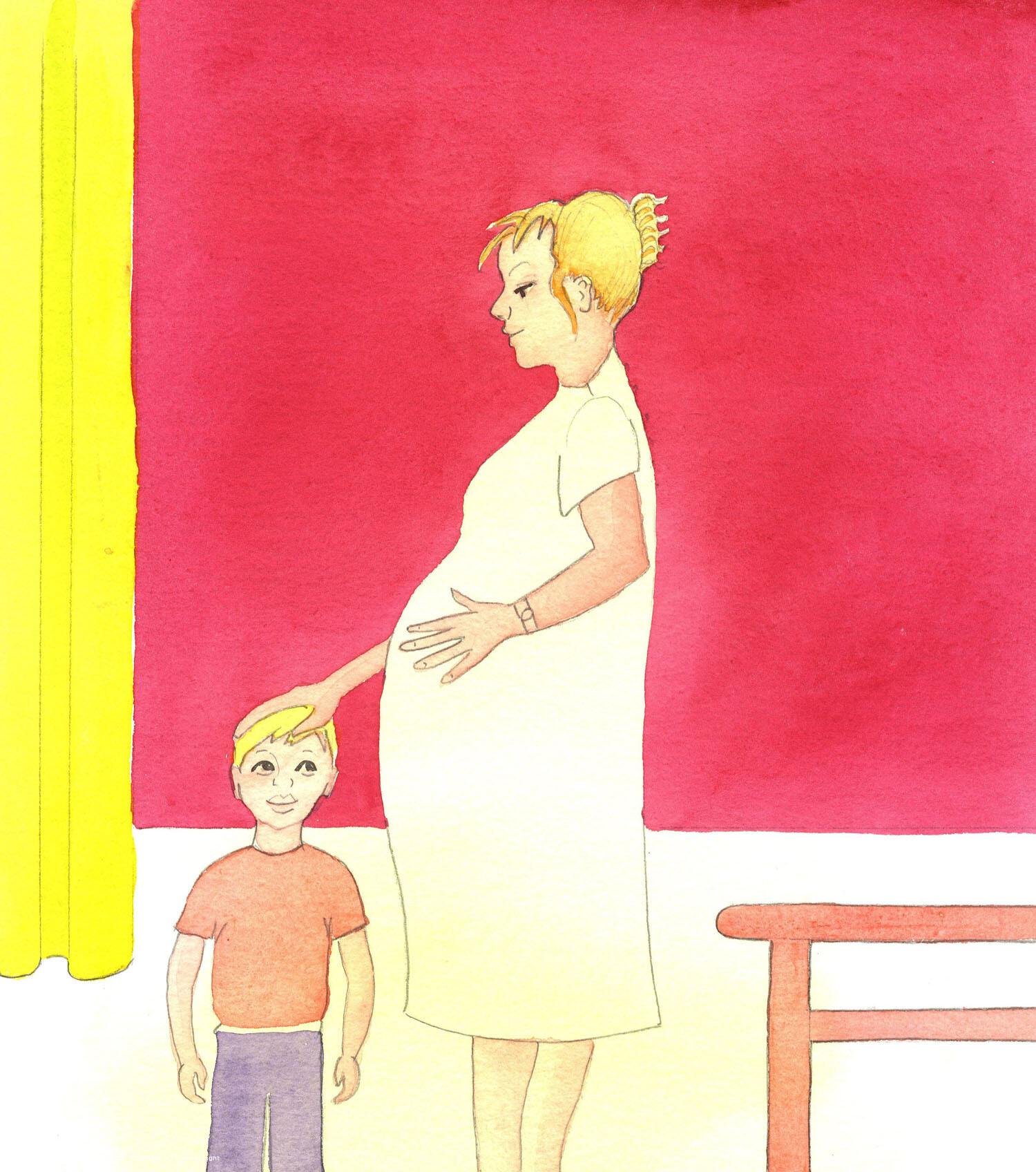 It is a wonderful thing when a woman welcomes the gift of a child - and when her other children see her joy, which makes them more sure of being loved.