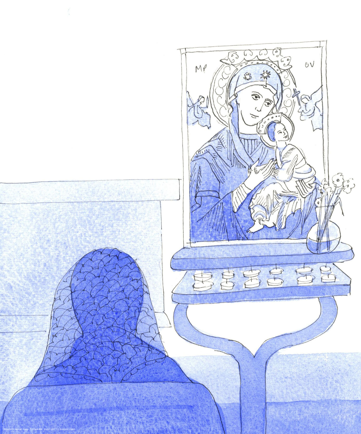 Christ invites us to trust in His holy Mother Mary, and to ask for her prayers, especially under the title 'Mother of Perpetual Help'. Many graces are poured out upon the needy because of her intercessions.