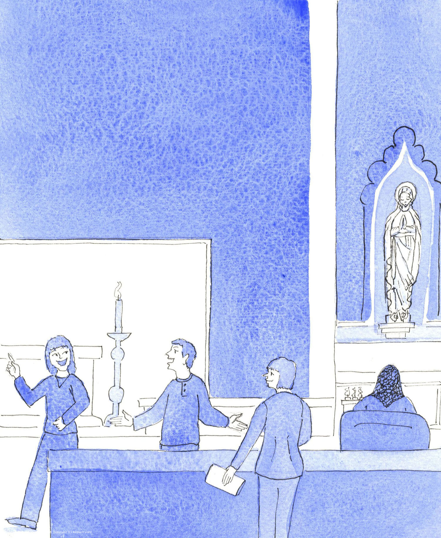 Christ said to me: "Don't be afraid. Who will speak to them if you don't?" He was asking me to speak up frankly but gently about excessive noise in church, which is our 'House of Prayer'.