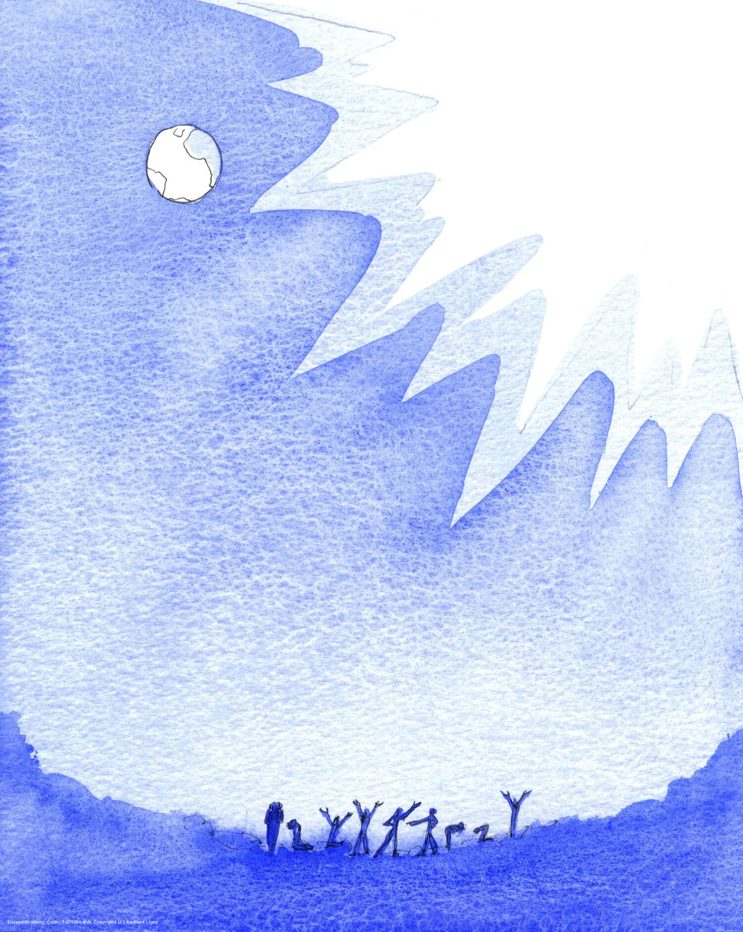 Far 'below' Heaven and earth is a state of near-darkness where rebellious and unrepentant souls find themselves - through their own choices - quite without joy, hope or beauty.