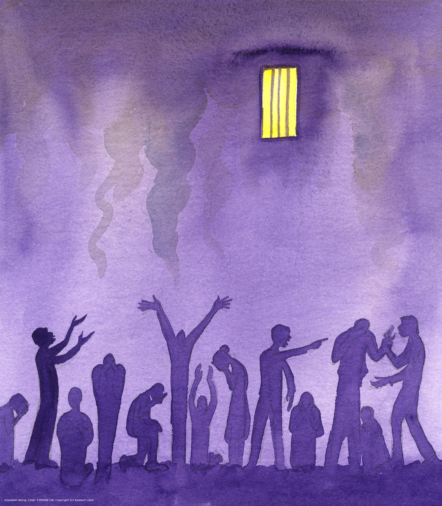 In earthly life, there exist prisons where life is unbearable, as prisoners fight one another, and are tormented by guards who leave them hungry, thirsty, and knee deep in excrement. People in Hell suffer even worse torments, in their terrible spiritual state; and one of the worst is knowing that there will never be any prospect of release.