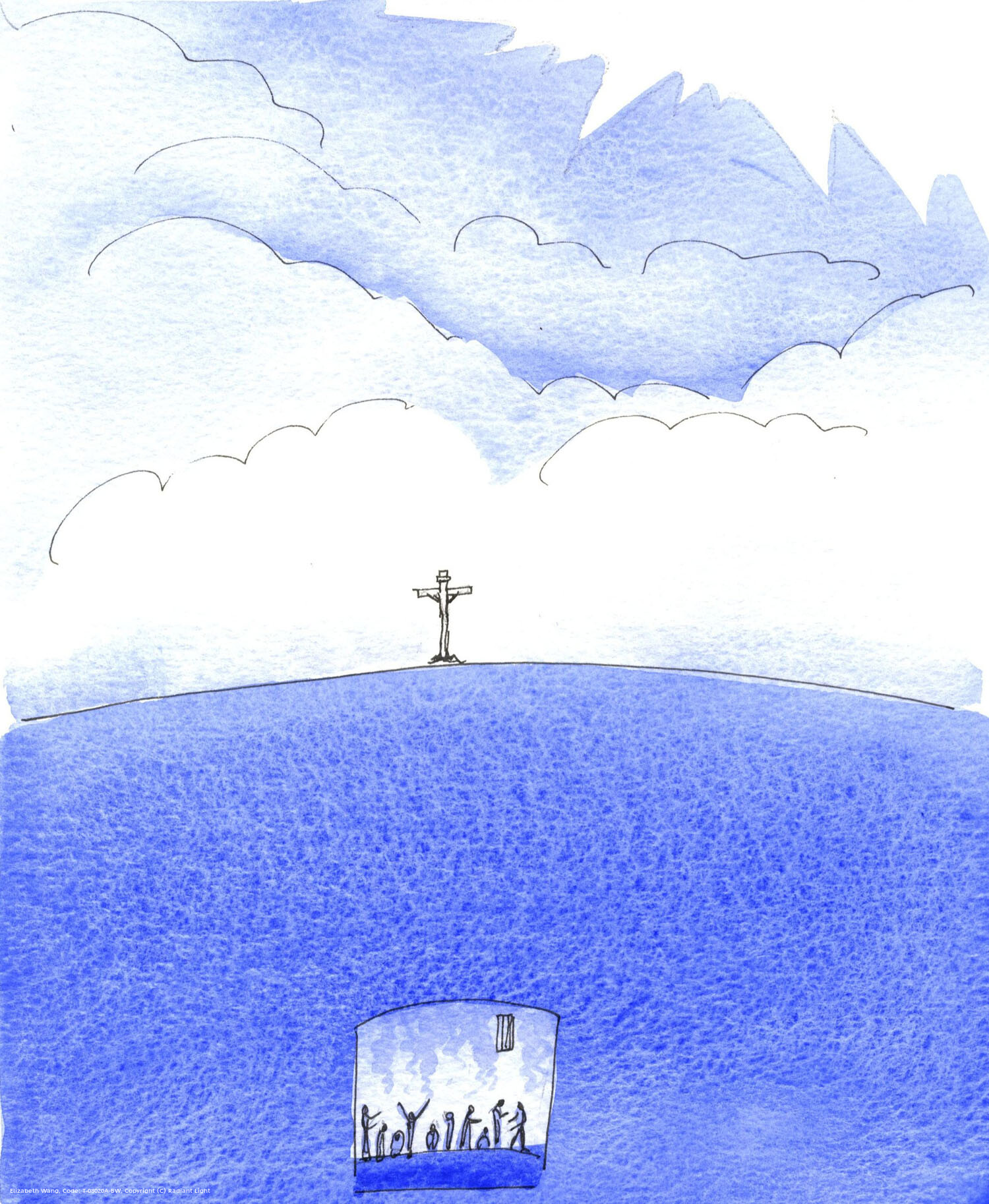 Those who, at the end of a sinful life, refuse to repent, cannot rise up to Heaven, but must 'fall' far below, into Hell. It is like a terrible prison from which there is no escape.