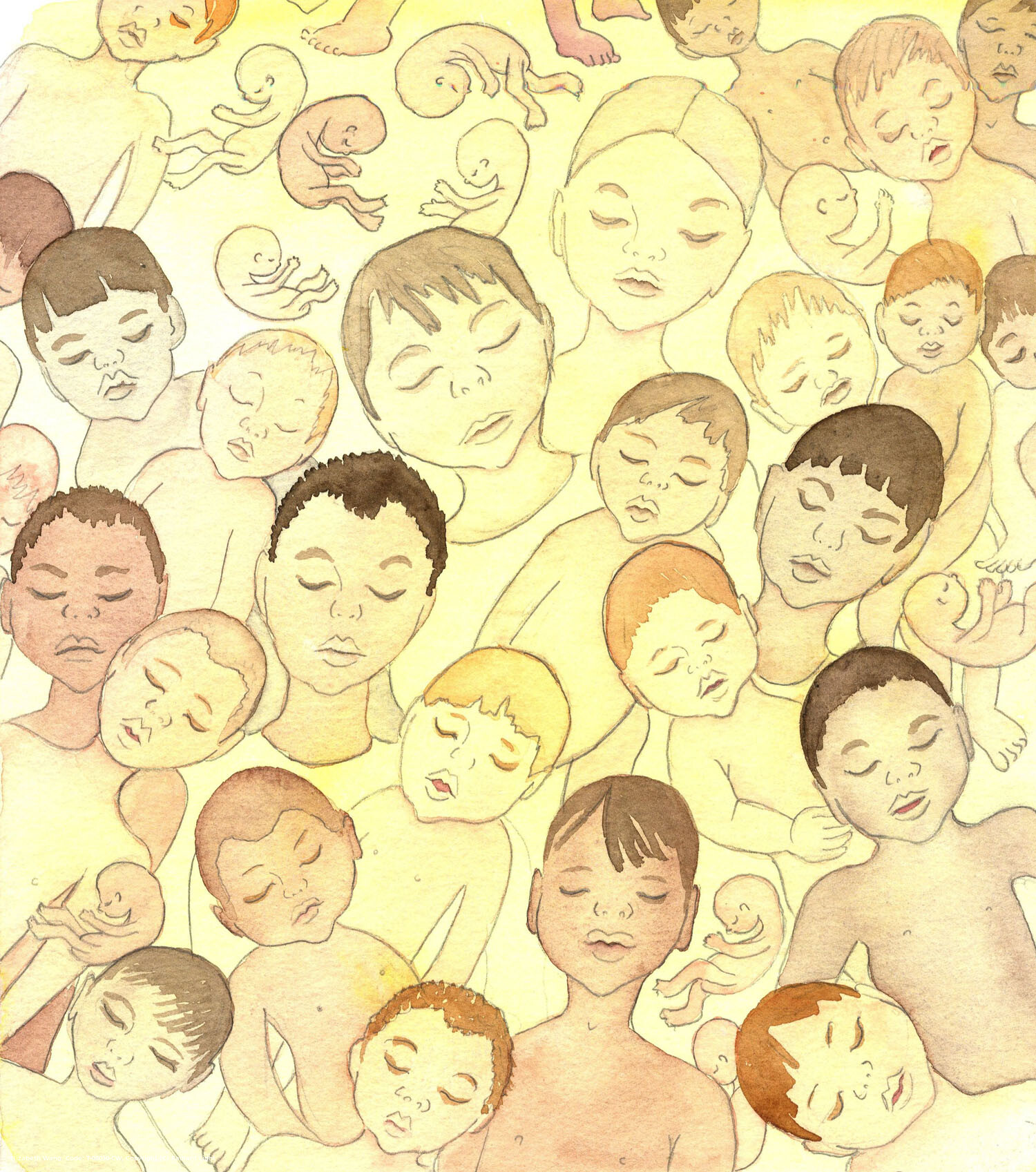 All of those little children who have died and who were free from personal sin - whether they were miscarried, aborted, delivered alive but then soon died, or lived severely handicapped and incapable of choice - are now happy. They are at peace, close to the Father's heart, without any pain.