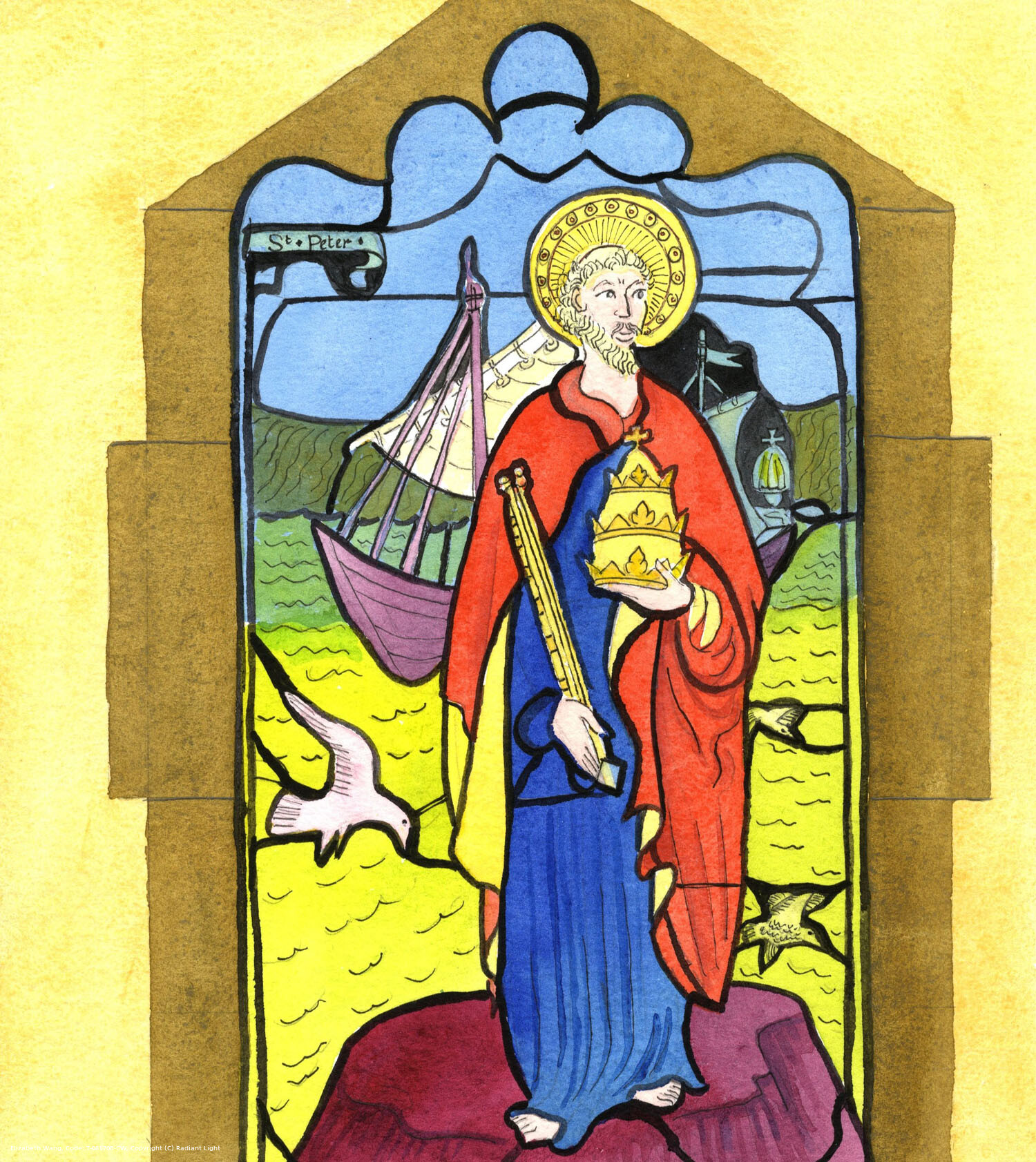 Christ brought to my mind the image of St. Peter, in my local church, saying: St. Peter did not let the memory of his own failures stop him from preaching repentance to other people. Christ asked me not to let the memory of my own sins hold me back from prayer and brave words by which I can help others to repent of their bad behaviour and find peace in and with Christ.
