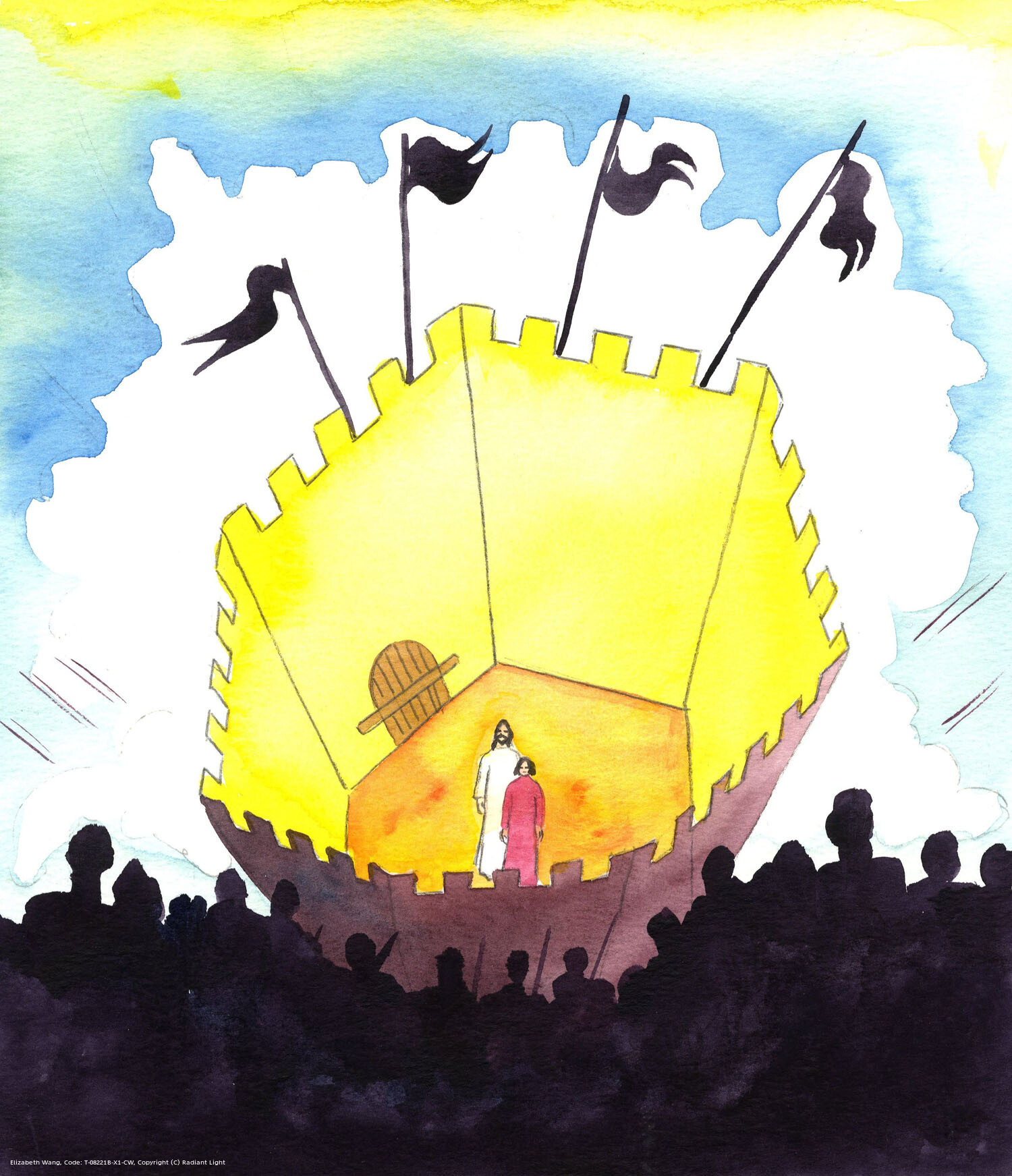 If we pray in the name of Christ, with faith in Him and in the power of His Spirit, we can be sure of holding 'outside' our souls those thoughts, temptations, demons and fears which sometimes attack us. With Christ, we are safe from them, as if behind castle walls - no matter how terrible the 'noise' of the warfare being waged by our spiritual enemies.