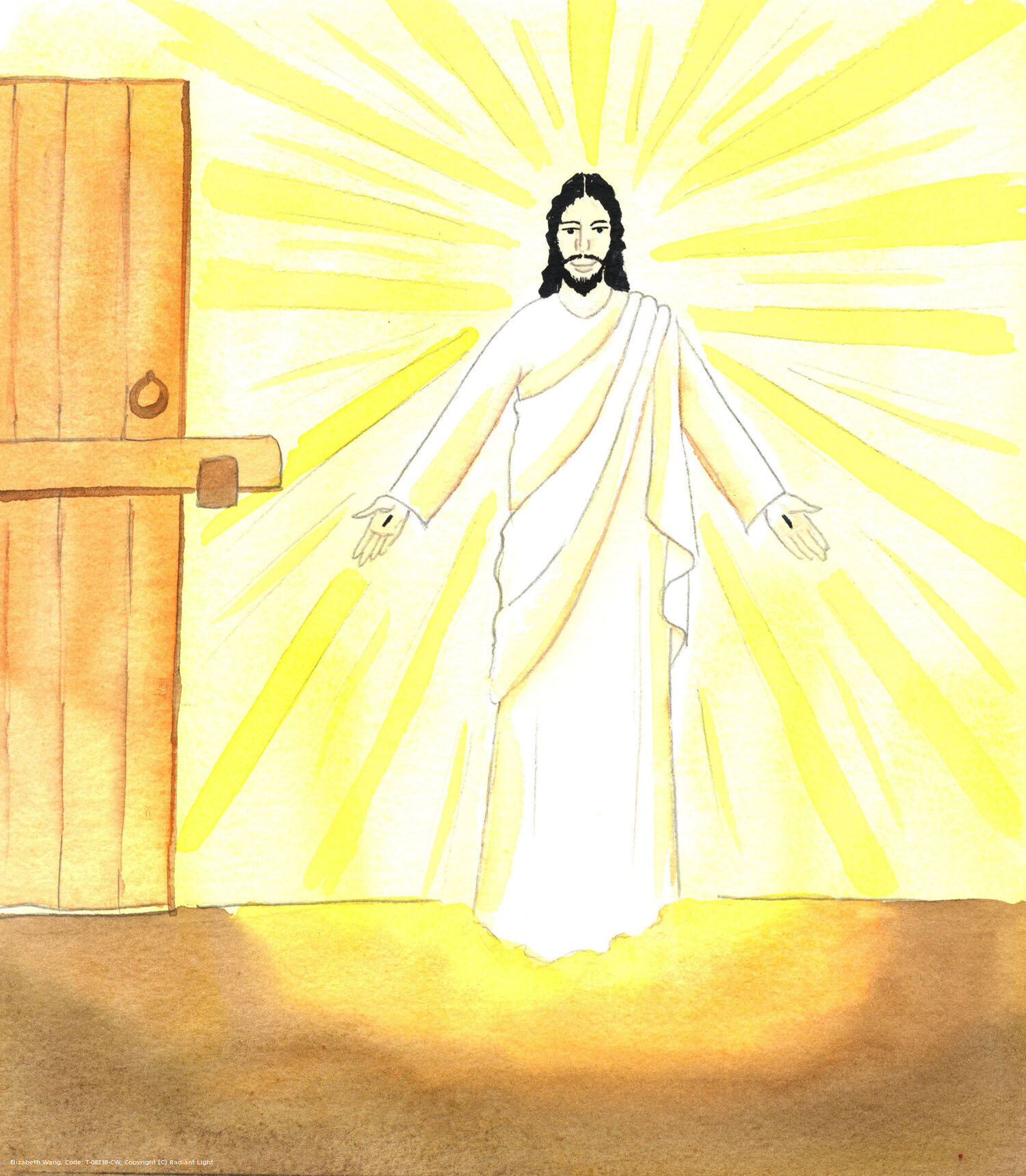 Just as Jesus came silently through a locked door to be with His friends in the Upper Room, and to bring them courage and joy, so He comes silently to us when we put our trust in Him, and pray sincerely: and we receive His peace and encouragement.