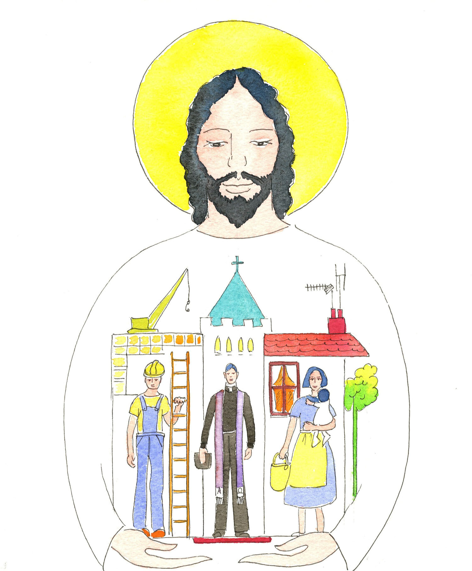 In our everyday lives, people who fulfil their everyday tasks out of love for Christ, are held in His care, close to Him, helped to grow in holiness by their Communion with Him.They are becoming ready to live one day as Saints, with the Father in Heaven.
