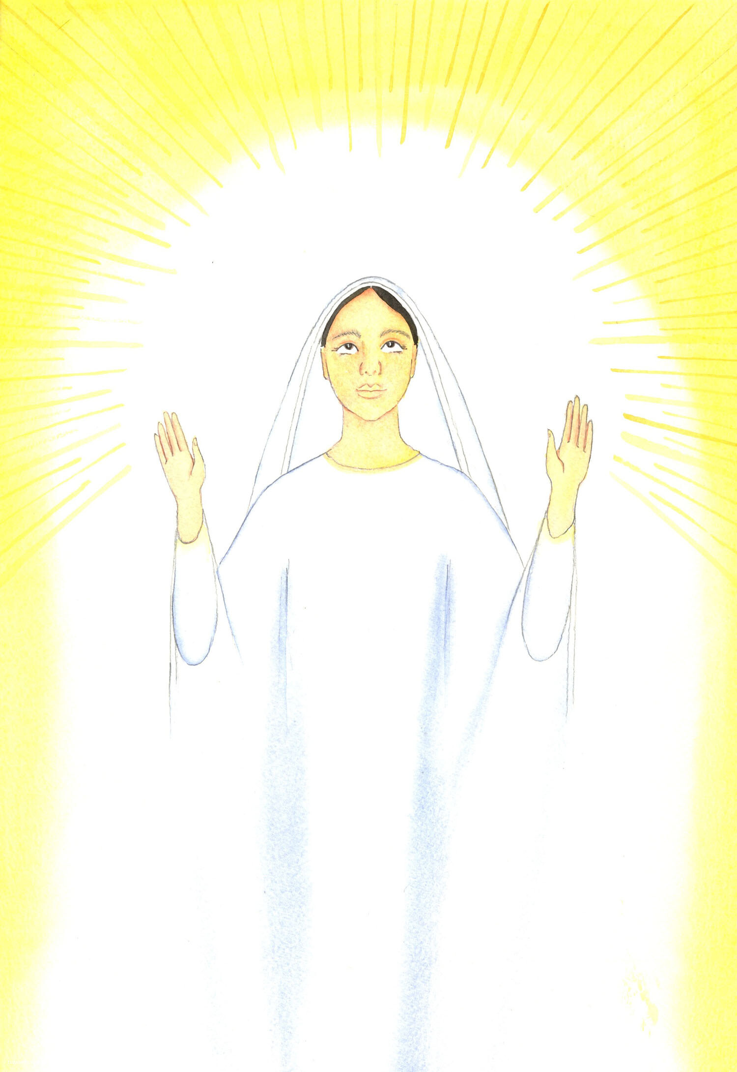 Our Blessed Lady's whole desire is to give glory to her Father, just as Jesus Christ her Son has always done. She invites us to do the same, though she is saddened to see how little respect is paid to Christ their Divine Saviour, Really Present in the Mass, and in the tabernacle.