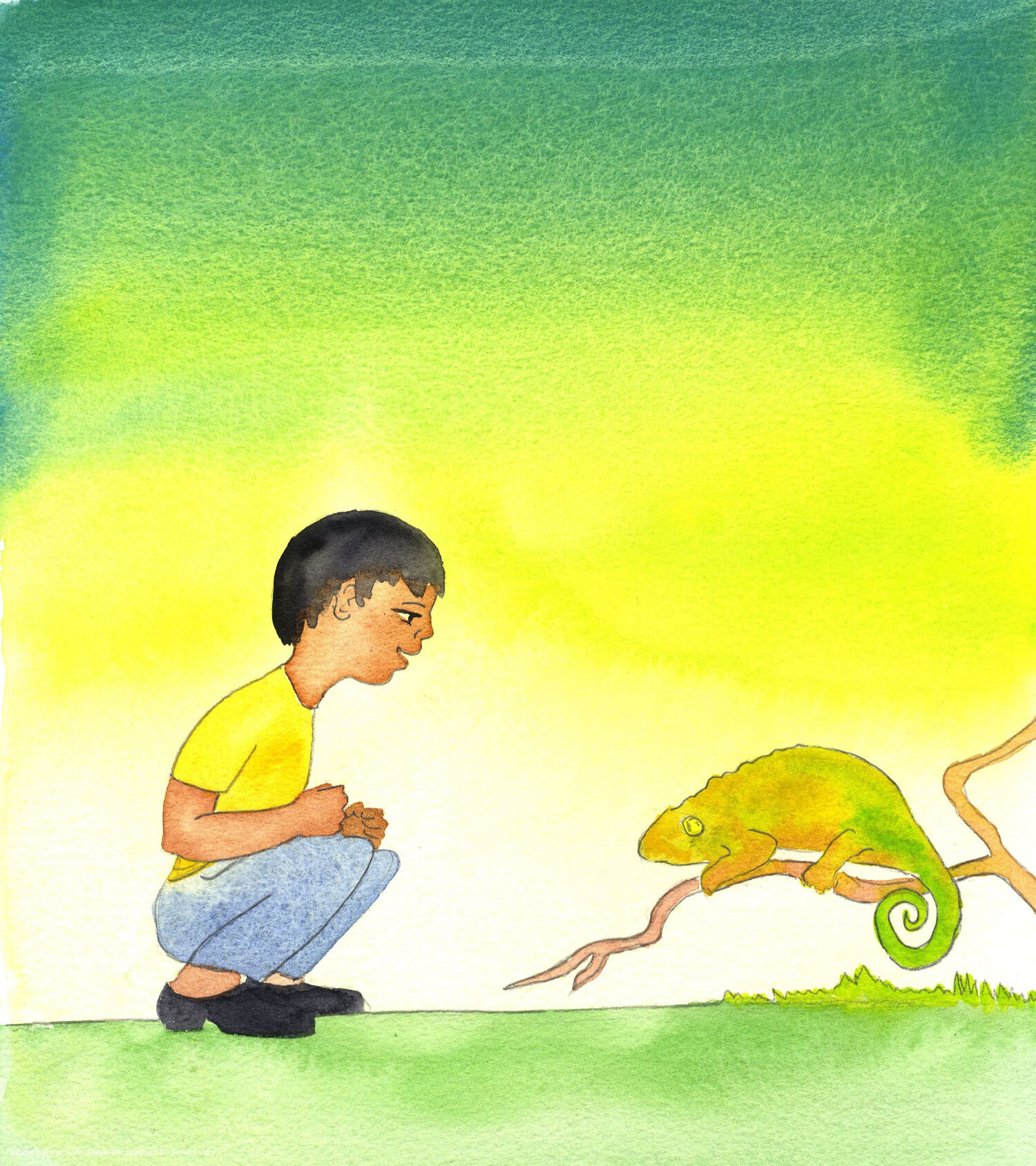 God Who can work an amazing change in a chameleon, which can change his colour, can work the amazing change - in the Holy Eucharist - of bread and wine becoming Christ's Sacred Body and Blood. The natural world and the supernatural both lie within His control.