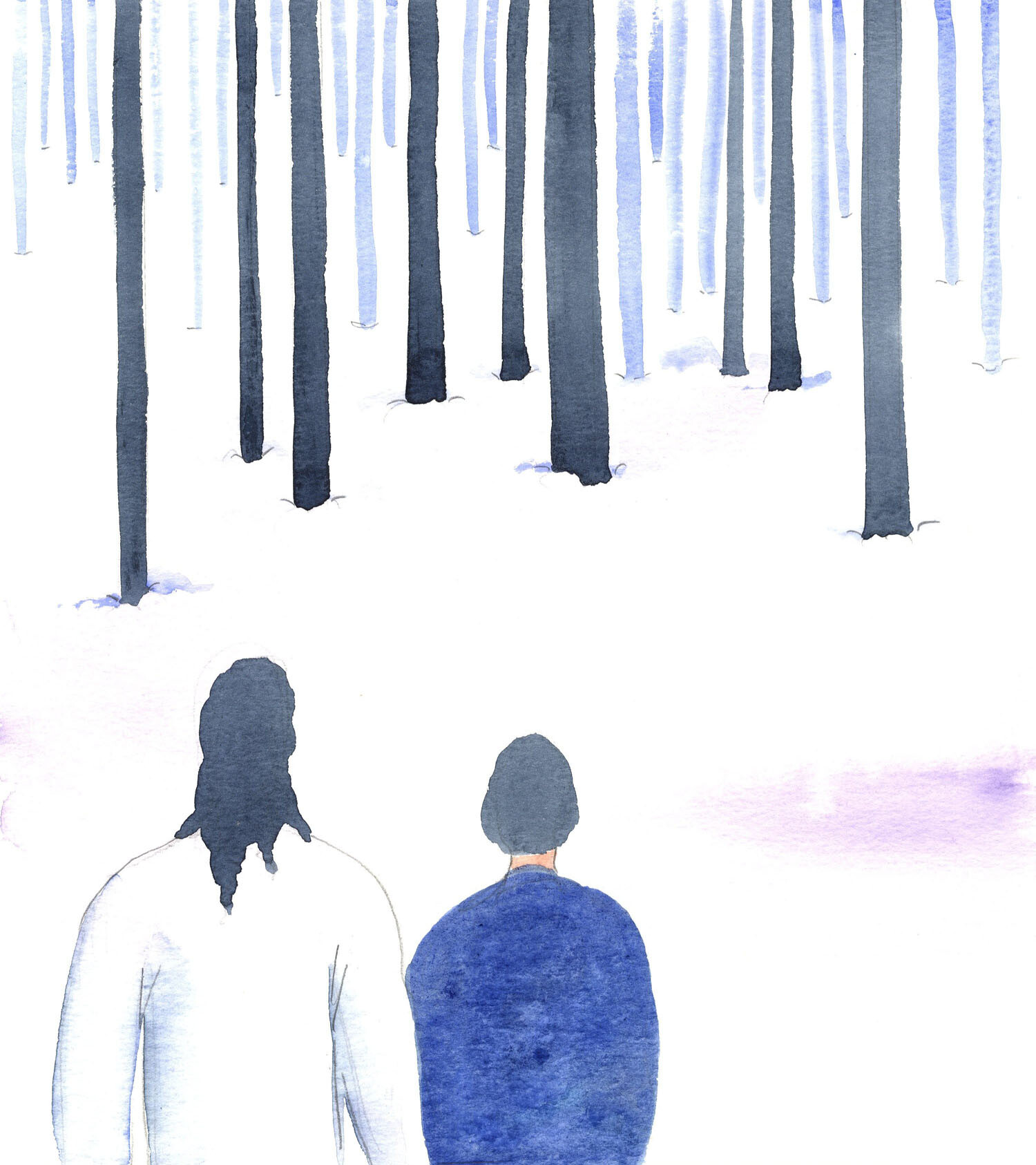 Christ showed me a stretch of land before me, like a forest-floor covered in snow. This represented, He explained, the new day which stretched ahead. I can make careful footprints on it, by what I choose to do. I should use my time well, and 'walk' carefully.