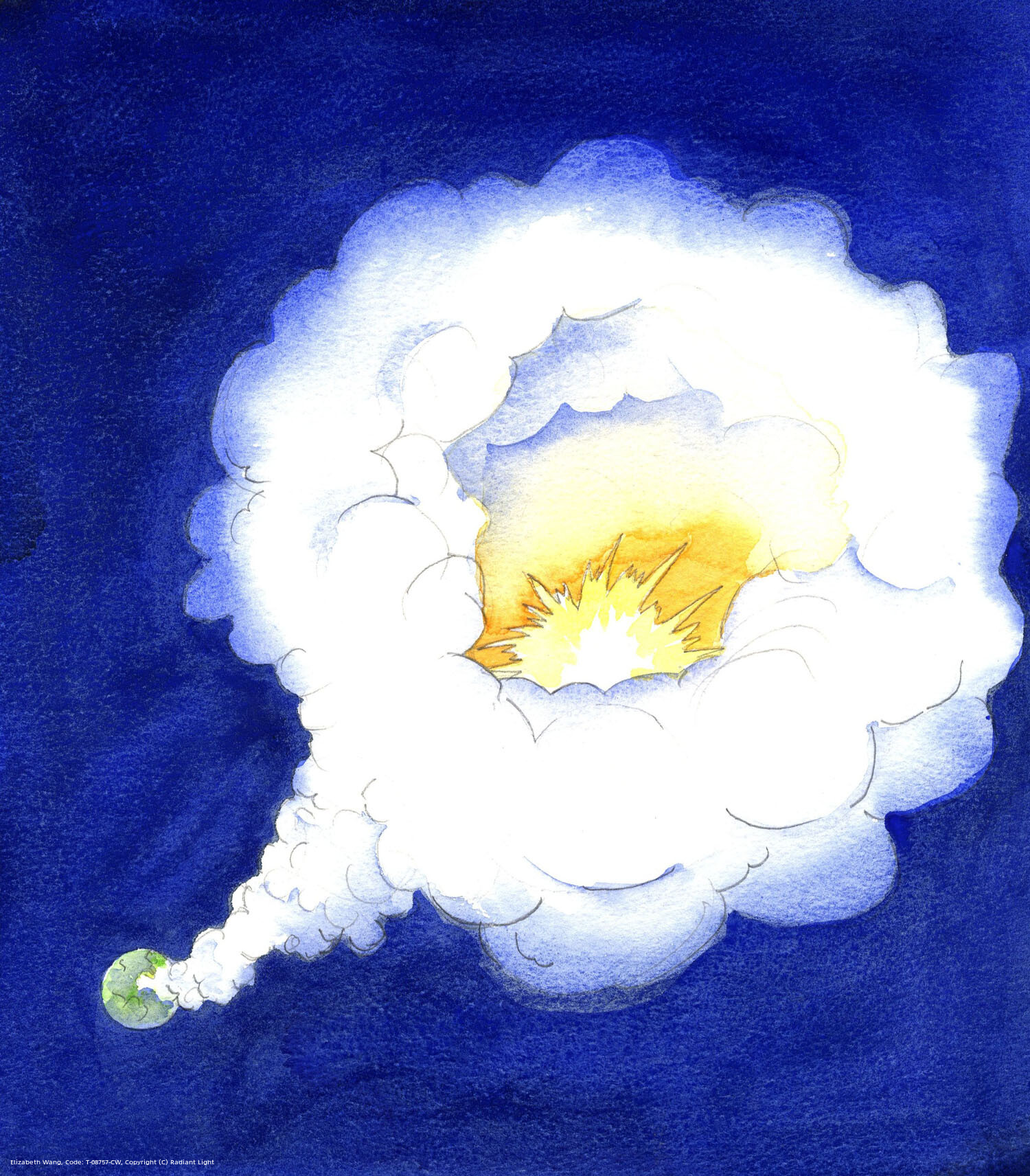 It is as if, far above the earth, the Godhead holds at its heart an oasis of light. This is the city of God, home of the Saints and Angels for Eternity; and it is foolishness, in the Lord's sight, to risk losing an Eternity of bliss, there, for a moment's earthly pleasure or gain followed by Eternal pain and darkness.