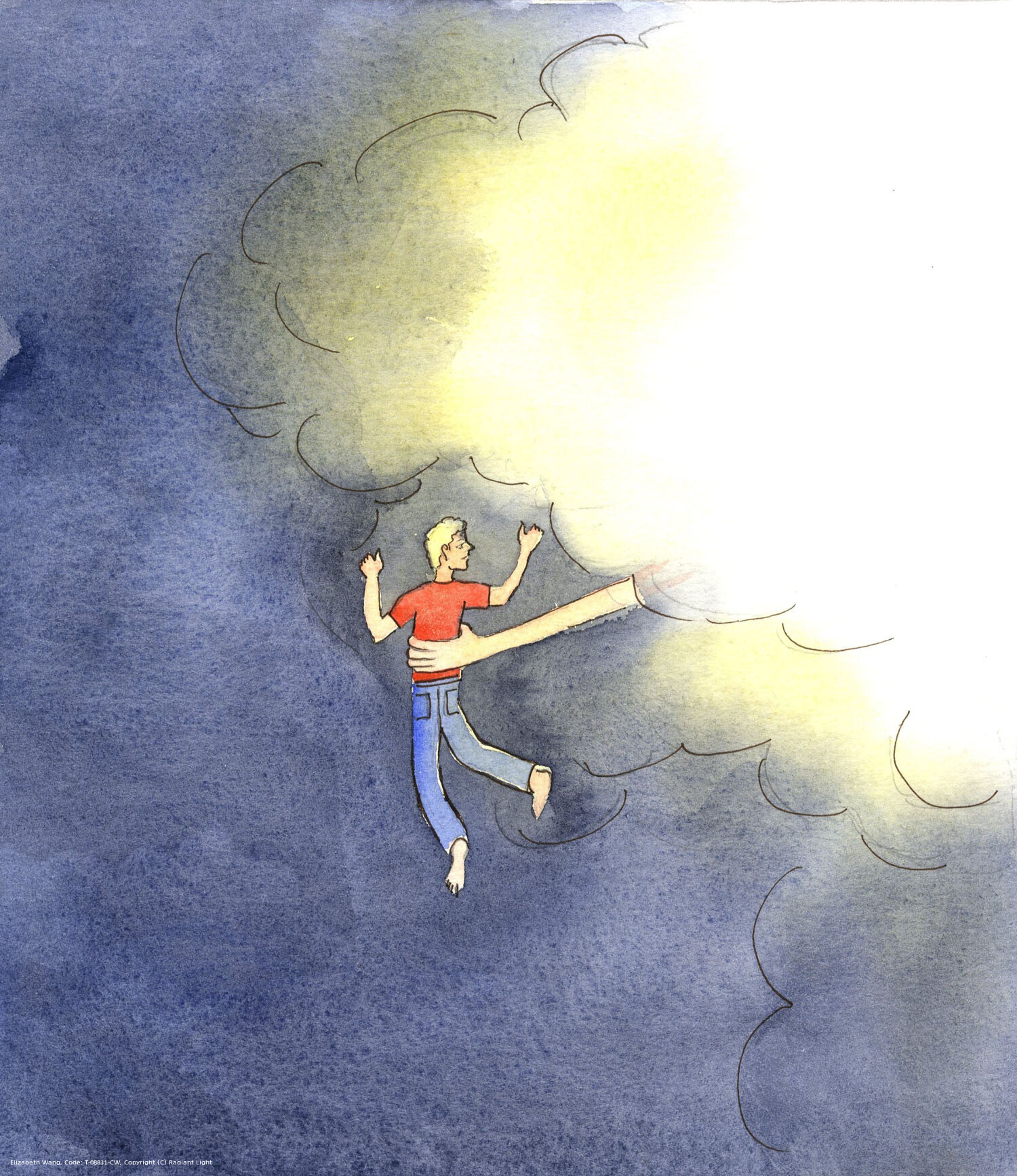 By ourselves, we cannot penetrate the bright cloud which is the Godhead. But God reaches out to some of us with a firm invitation to enter - in a sudden conversion - or reaches out at the very instant that someone calls out for His help. Unless we enter His life we shall, in the end, fall into the void.