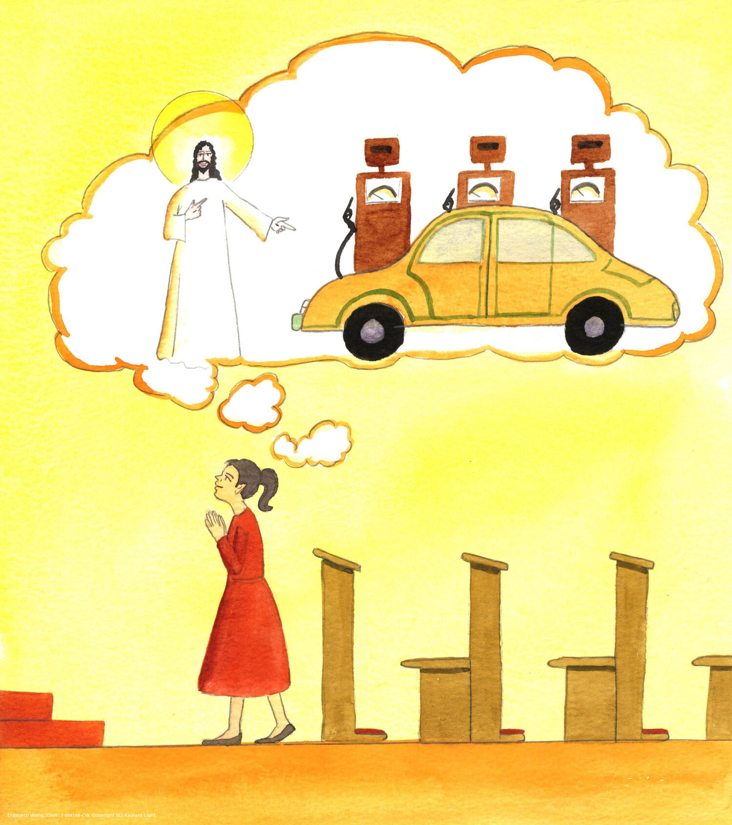 We can explain to a child that just as a car has parts, which makes it what it is, and has a purpose - to convey people along a road - and needs special fuel such as petrol, so a human being us composed of a body with a living soul or 'spirit' to make it alive. The spirit and body together are a person, whose purpose is to love God and become like Him, and whose 'fuel' is food for the body. and Holy Communion - Jesus Himself - for the soul.