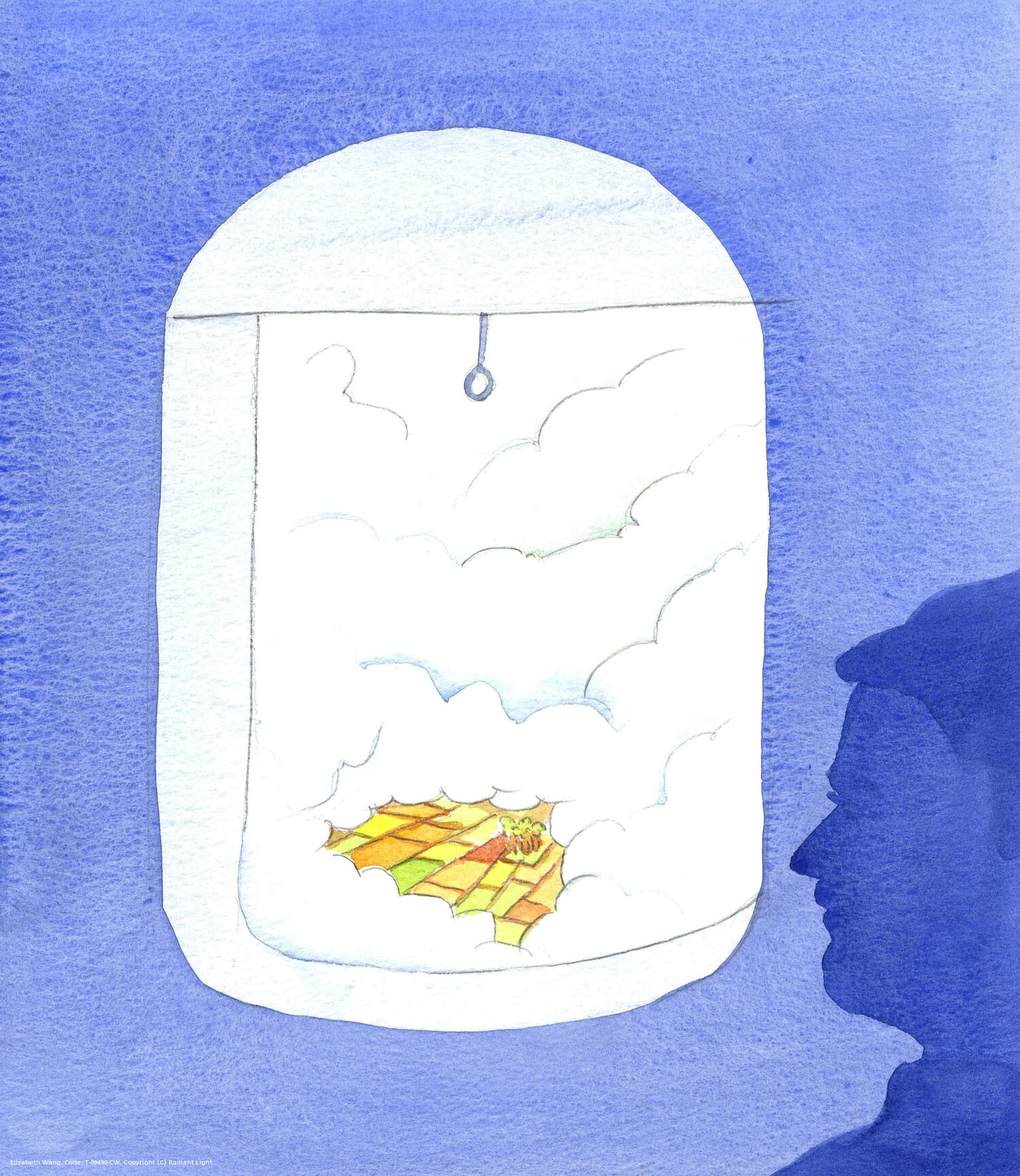 We can usually see little on a flight. Just as when, on an aircraft, we have little glimpses of bright fields or snowy mountains, so, in the spiritual life, God allows us 'glimpses' of spiritual joys, because He knows one of our greatest dangers is discouragement, and wants us to know that we are on our way to Heaven.