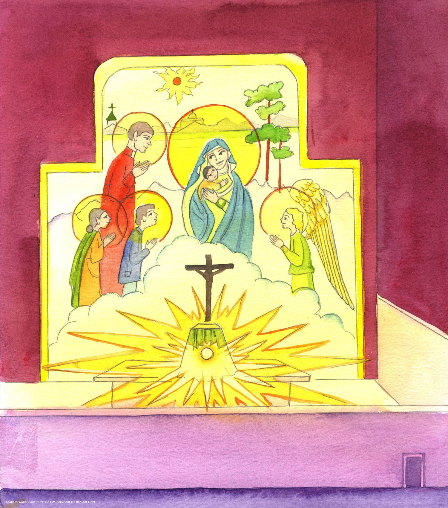 If we look at those churches of past times which were decorated with colourful imagery and biblical scenes, we can see the importance of the altar, where Jesus Christ is made Present in the Mass. All that is beautiful here has been made so, in His honour. He deserves our adoration. He deserves to come to a place more like a throne-room than a garage.