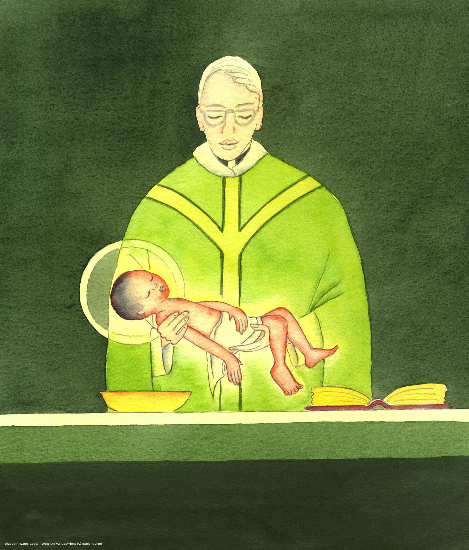 At every Mass we praise and adore Christ the God-Man Who is Present with us at Mass: Body, Blood, soul and Divinity. He was once a flesh-and-blood baby with a beating heart like those little babies whose lives end in the womb today, when they are killed because they are held to be inconvenient or imperfect. To kill a child is to act against God, Who loves every human being, and Who even chose to share our human nature.