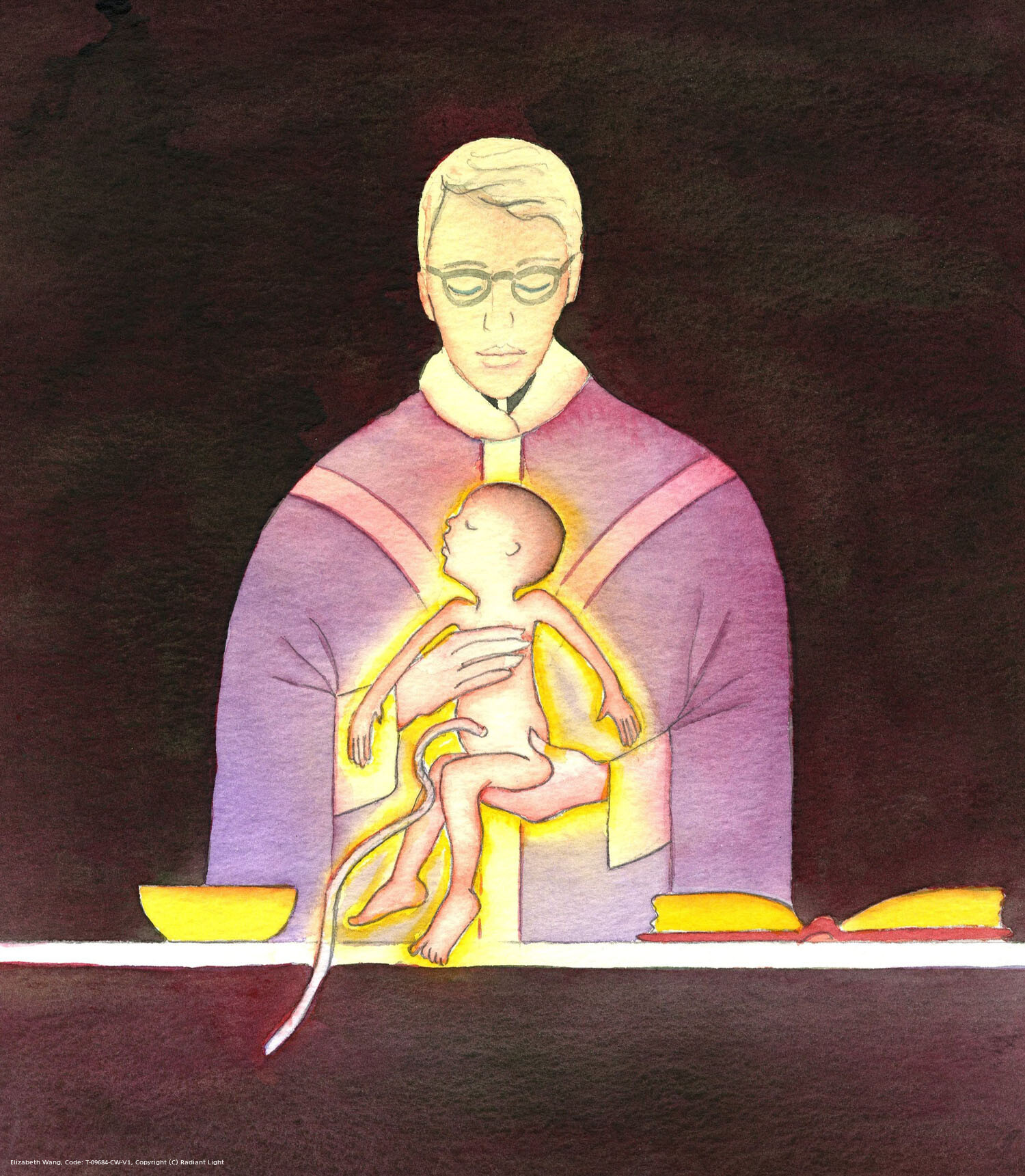 Jesus is the 'Lamb of God' we adore at Mass. Jesus, Who sacrificed Himself to save us from our sins, was once a flesh and blood baby, like those being sacrificed today by abortion, often on the 'altar' of convenience and self-love, though some young women act in terror or ignorance.