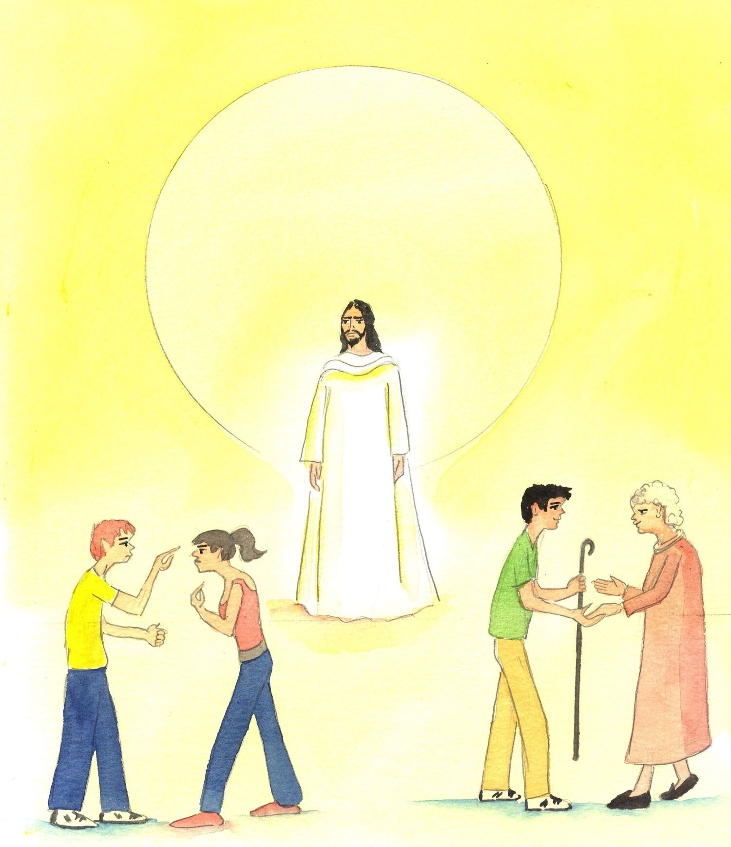 Everyone will see plainly, at the Last Judgement, who, in life, has pushed people aside to save his own life, and who has sacrificed his life to help others. The true state of each soul will be revealed; and the just will be rewarded, and the damned will return to Hell.