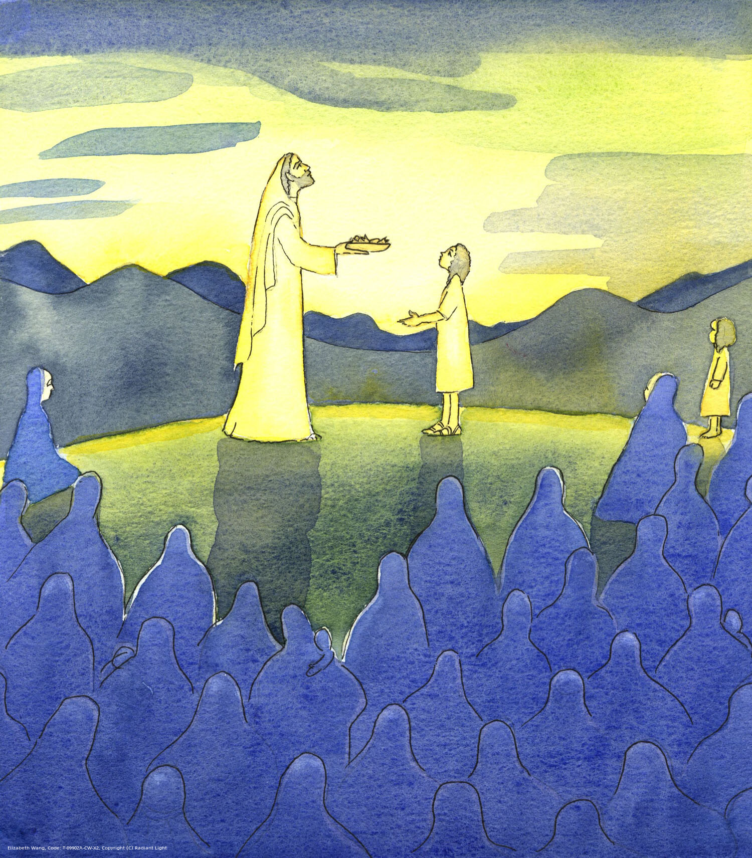 Christ took loaves and fishes, and fed thousands of hungry people.