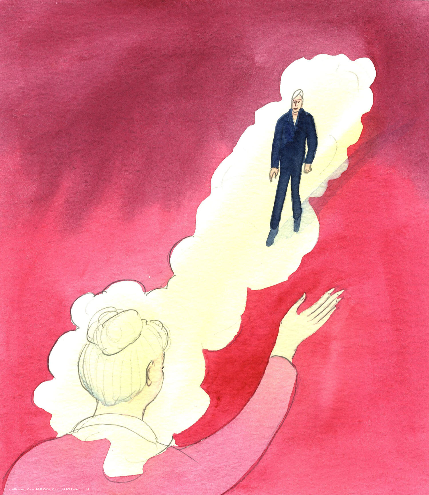 Just as a person in Heaven helps us by his love and his intercession, so must we help others. It is as if we can breathe out a bright cloud of Divine Love over each person whom we greet and help out of love for Christ, Who first loved us.