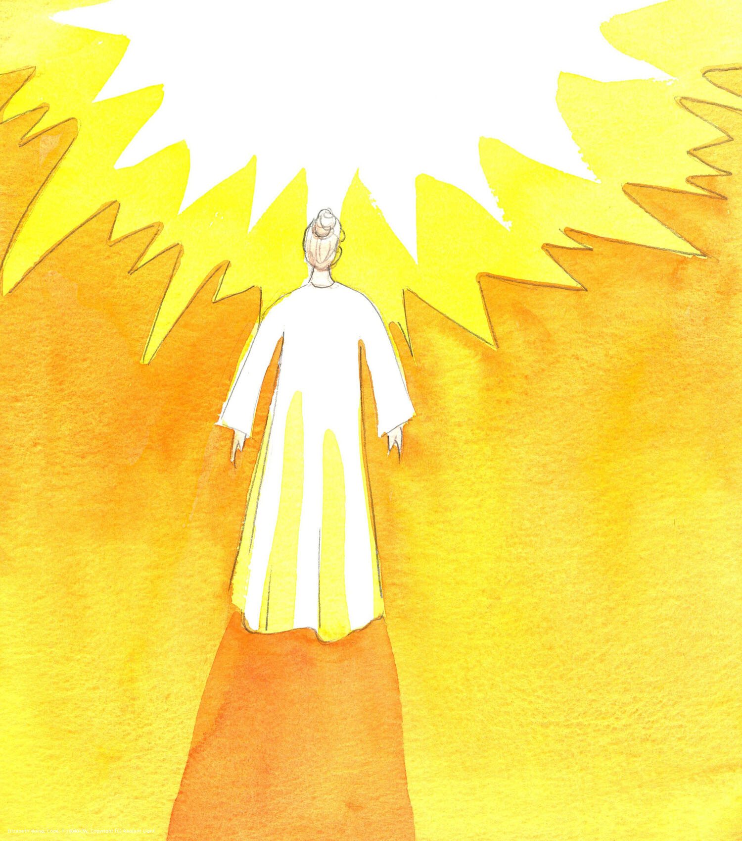 The Lord showed me the results of the Plenary Indulgence which I had gained, by His grace, through Mass and Holy Communion, special prayers, and a sincere Confession. All my sins had been forgiven, with no punishment due. It was as though I was clothed in an unspotted white Baptismal robe, and was like a carefree child in God's presence, like the people in white in the Last Judgement painting.