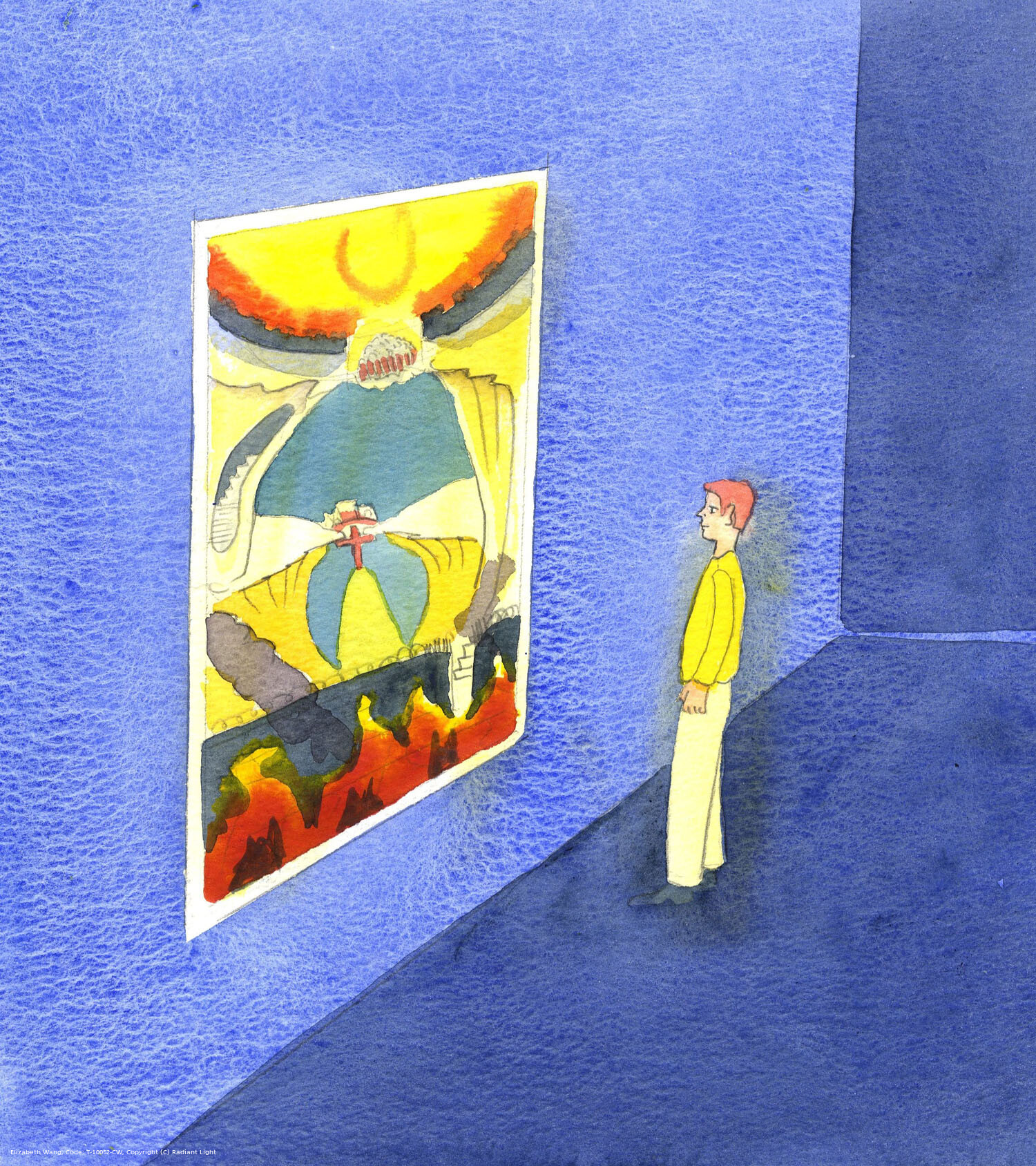 Christ's intention, in asking me to paint a Last Judgement, with its scenes of Heaven and Hell, is for many people to see it, and to reflect on what they see. It will be as if the painting is posing a question for each to answer: "Where will you go: to Heaven or Hell?"