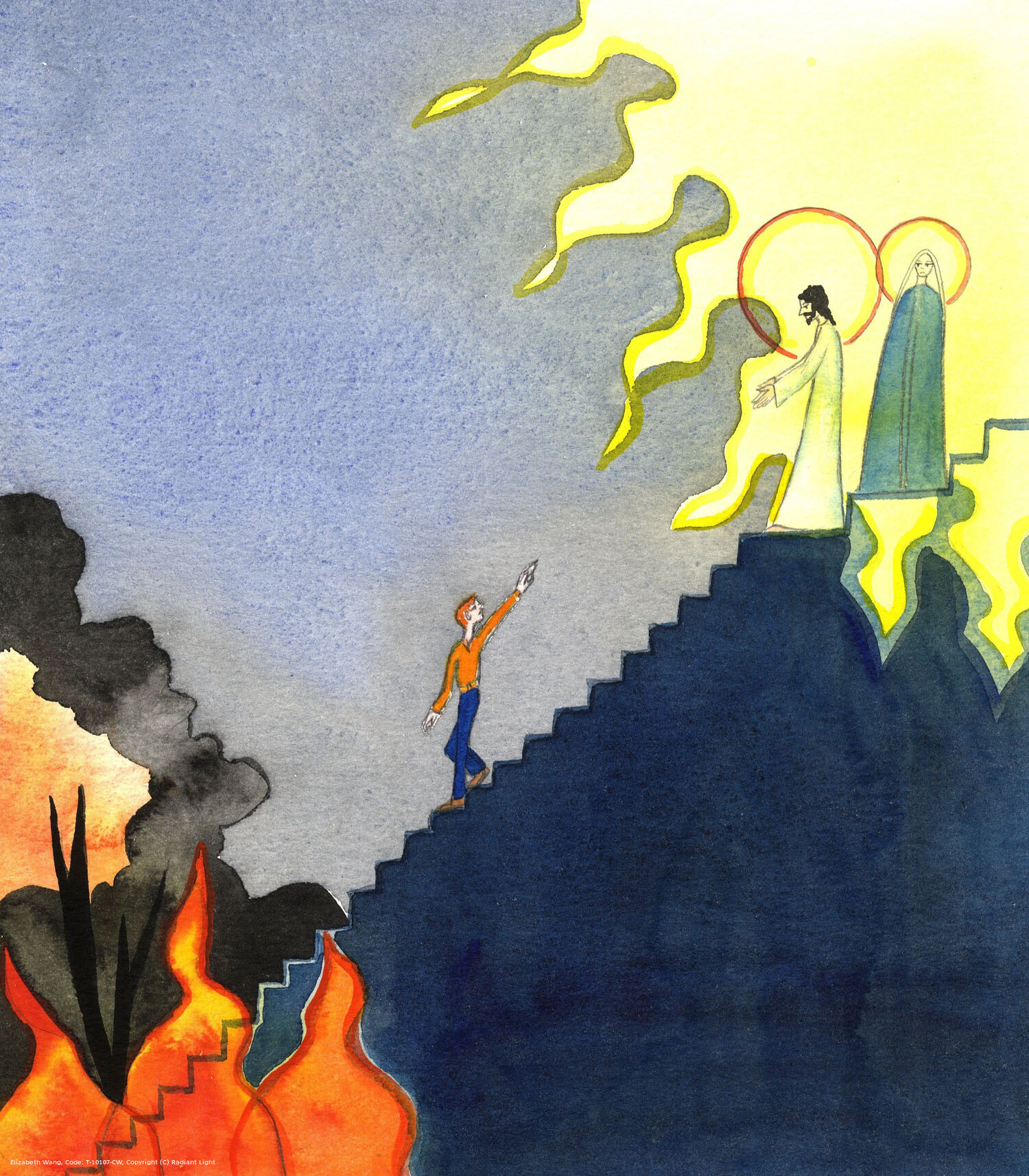 It's as if it almost breaks Christ's heart when someone refuses to listen to Him, refuses to accept the truths taught by His Church about good and evil, and deliberately walks away from the life of grace, joy and union with God to enter the fire of Hell, where live Satan and the demons and all rebellious and unrepentant souls.