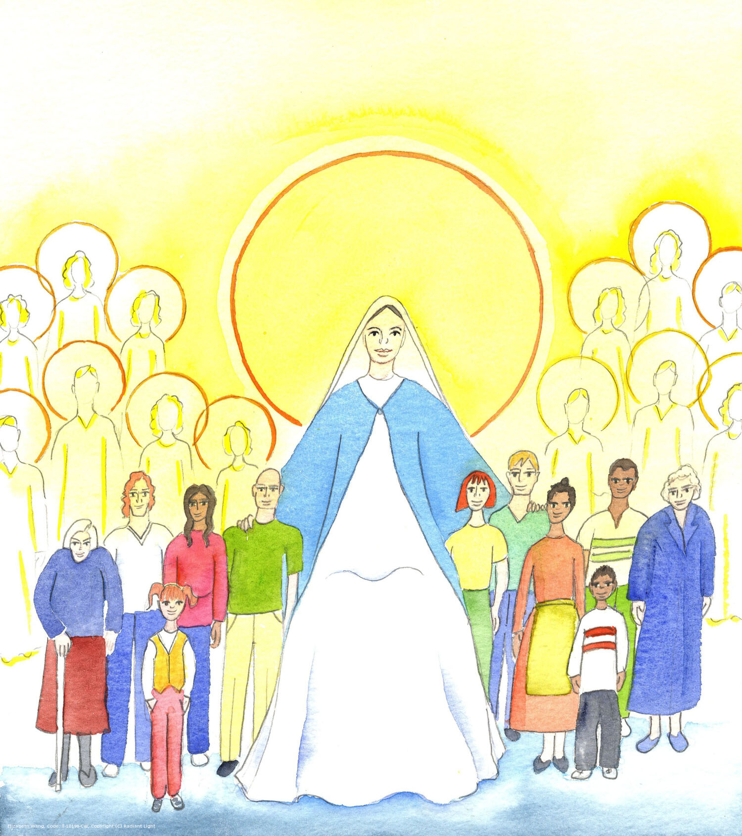 The Mother of the Church, the Blessed Virgin Mary, longs for all the members of the Church family to act towards one another as devoted brothers and sisters, despite differences in aptitudes and activities, and differences of opinion on important matters, and - in some members - disruptive and foolish behaviour.