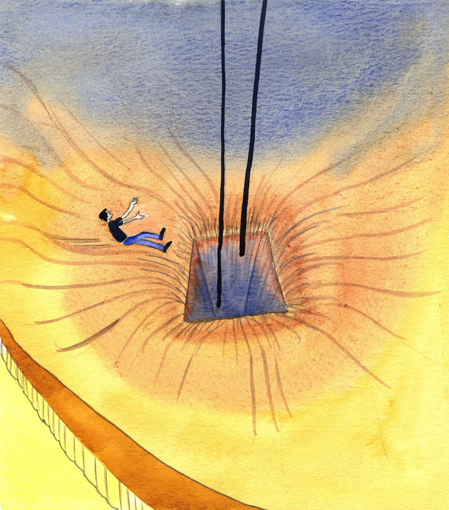 When a person deliberately commits grievous sin, it's as if he falls down upon ground which slopes steeply downwards towards a deep pit in the ground. No-one can get out of it by his own power; although the Divine help given through the prayer of friends, during this life, is like a rope by which the sinner can allow himself to be pulled up towards the life of grace.