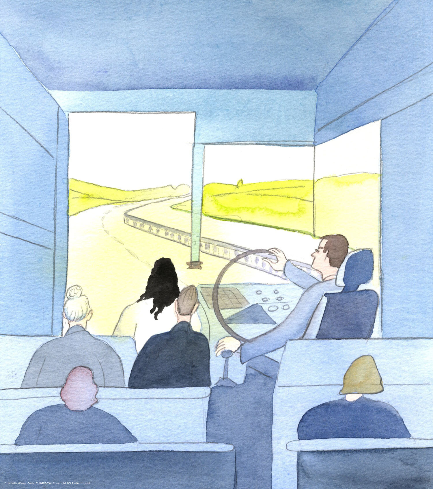 When I prayed, on the coach to London, Christ said: "Picture me on the coach with you". This would be a representation of the truth, since He is everywhere as our God, and He is with me, in my soul, since my Baptism; and He wanted this knowledge to make me joyful, now and always.