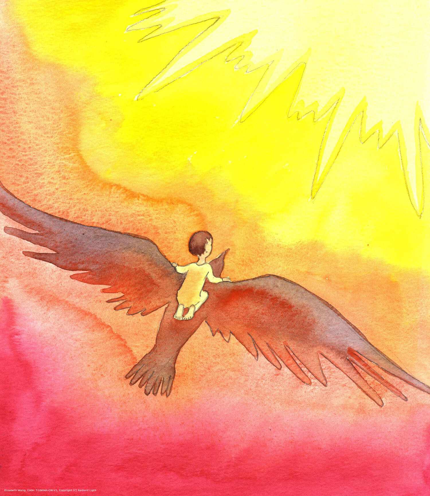 In contemplative prayer, in a state of grace, a soul can be lifted by God into new states of union as swiftly and directly as if that person were a child being borne aloft, flying towards Heaven on the back of an eagle.