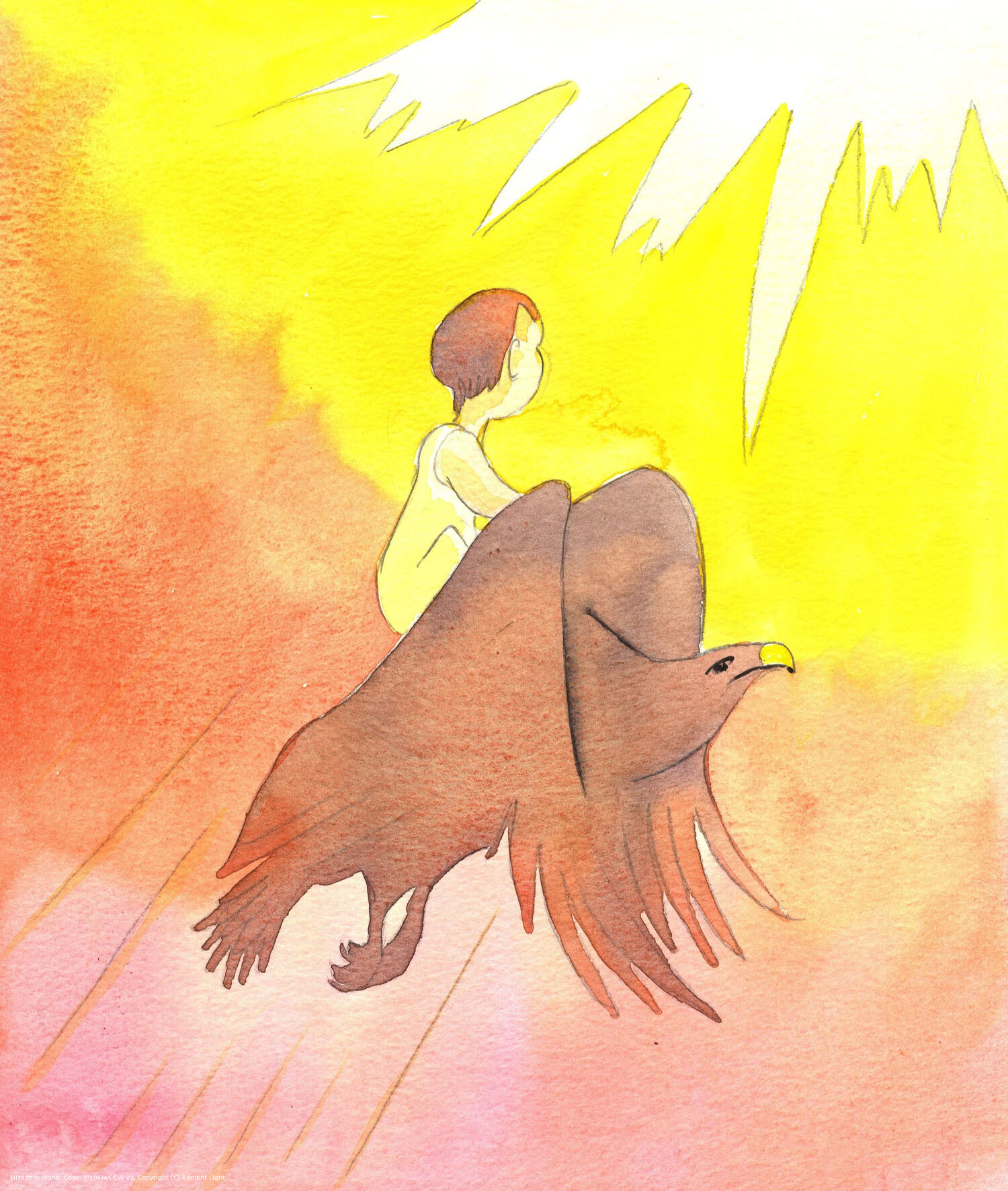 In contemplative prayer, in a state of grace, a soul can be lifted by God into new states of union as swiftly and directly as if that person were a child being borne aloft, flying towards Heaven on the back of an eagle.