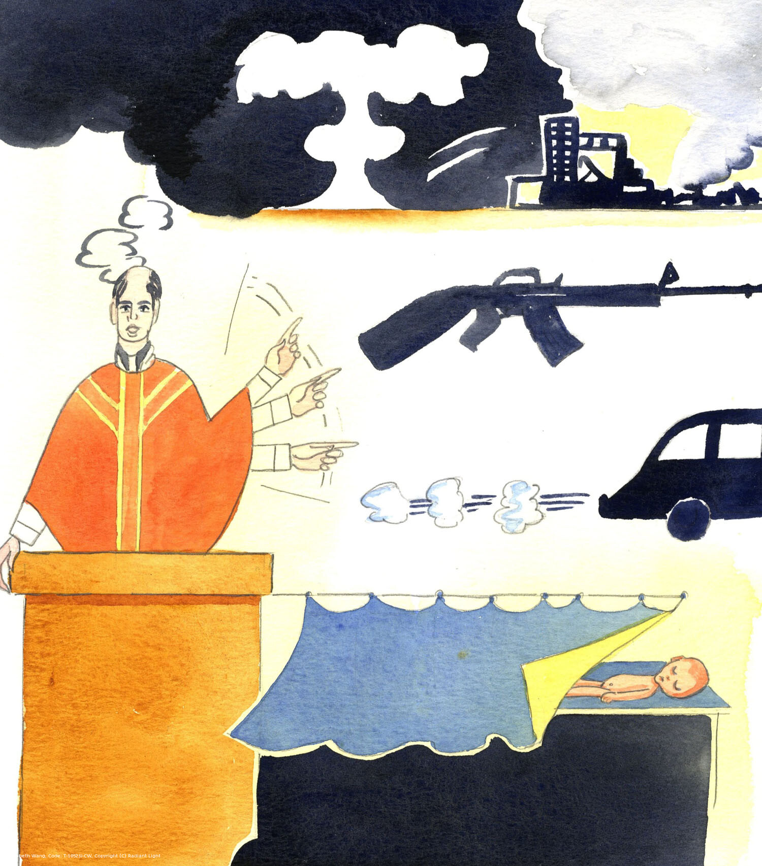 It is only too easy for the Clergy to use the excuse of 'pastoral sensibility' to avoid speaking about moral issues that can bring death-of-soul to some parishioners, such as abortion, and to speak out only against issues that will not cause controversy or local antagonism: for example, nuclear war, the arms race, and pollution.