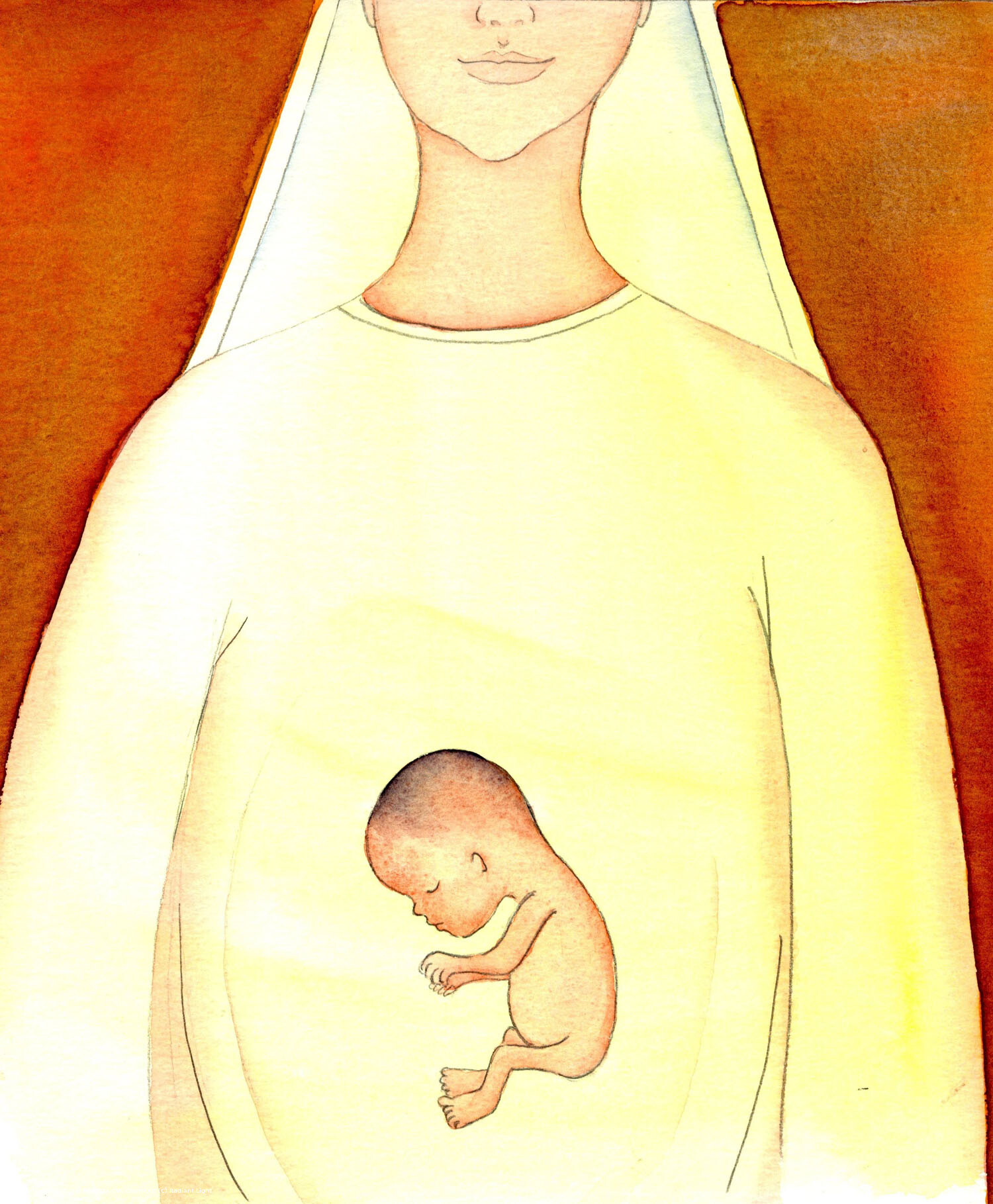 Our God was once an unborn baby when Jesus took flesh in the womb of the Virgin Mary